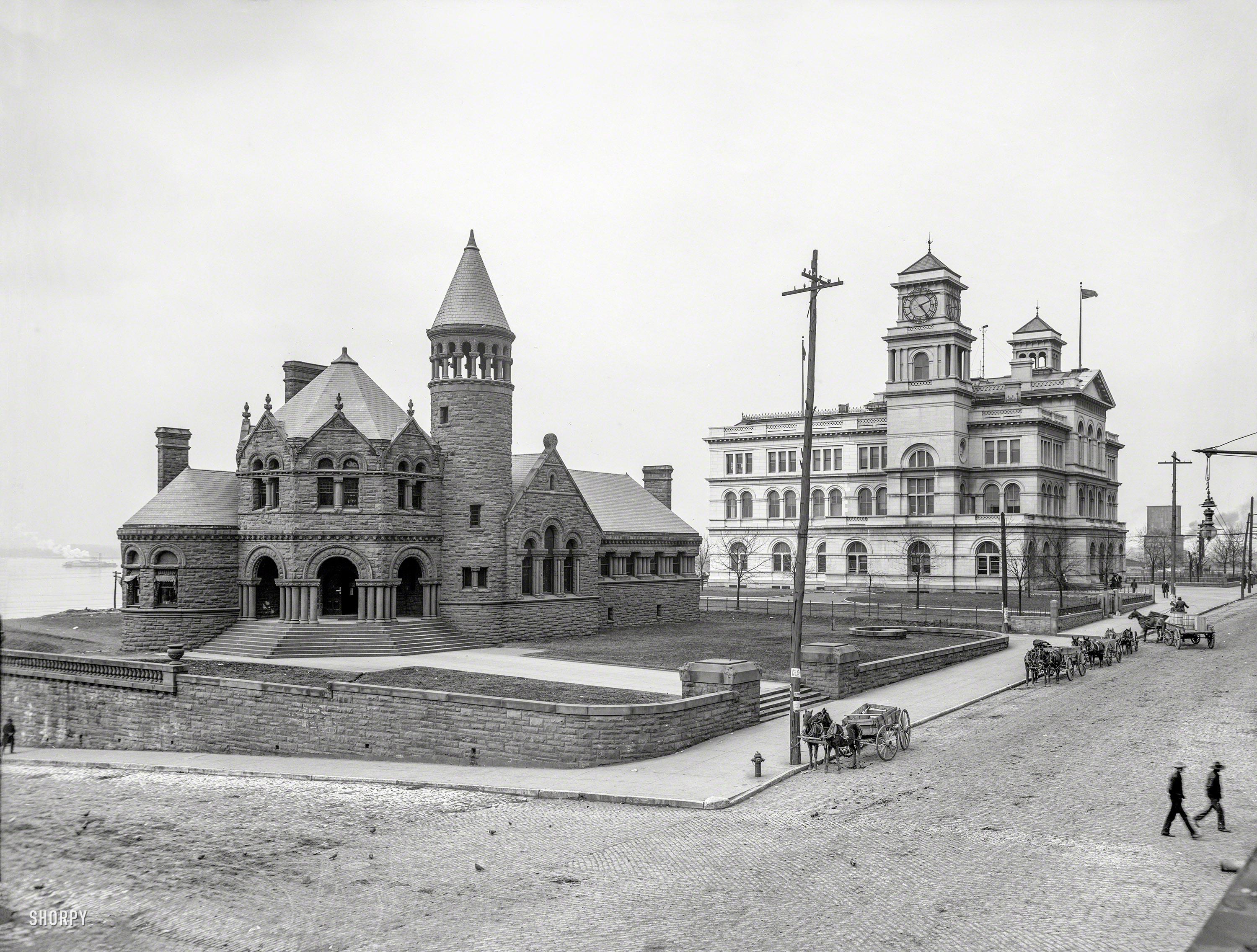 Cossitt Library and Post Office, Memphis 1906 r/memphis