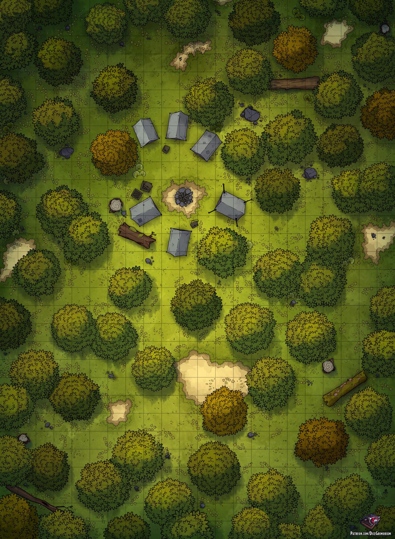Forest Camp 22x30 Roll20