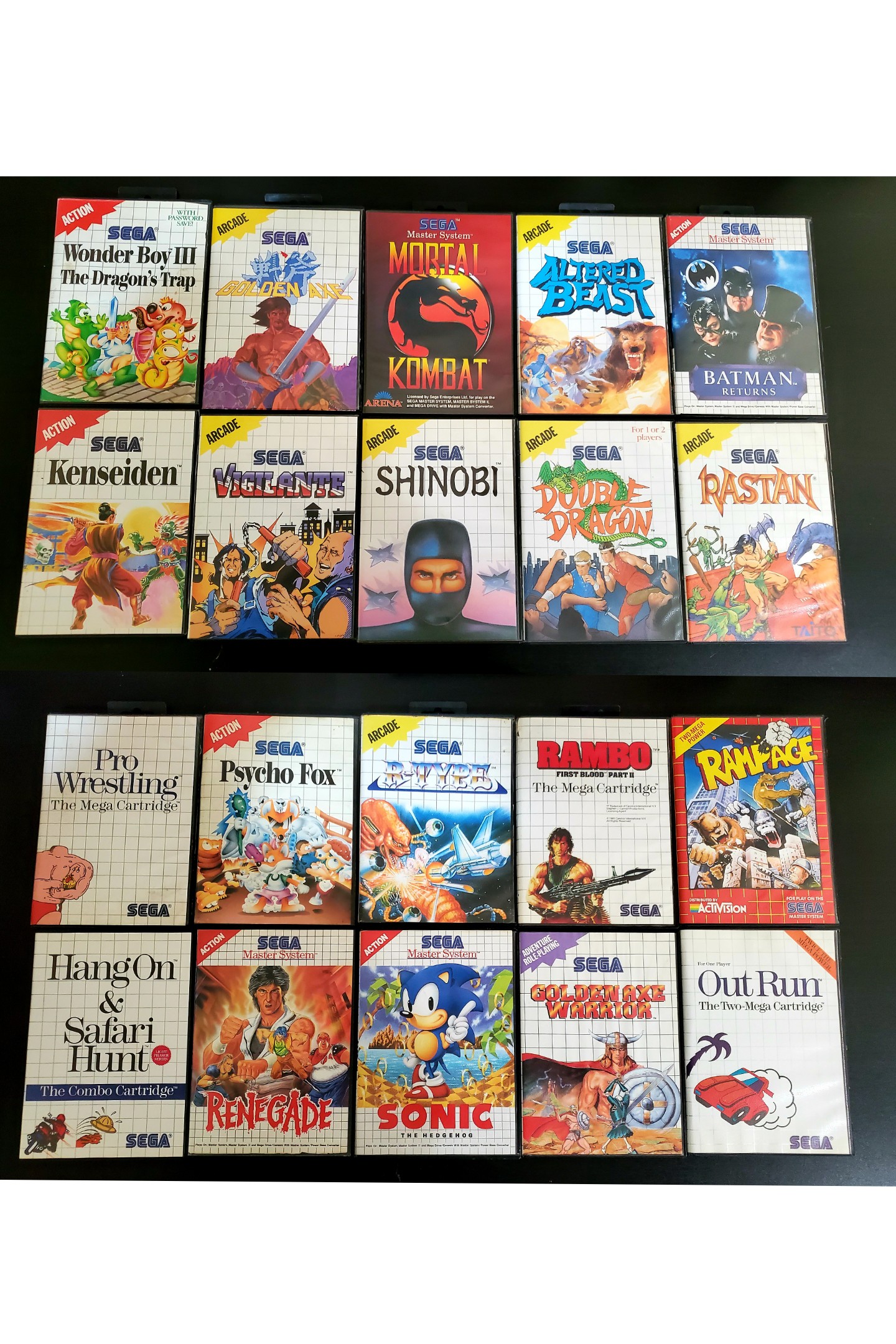 This is 20 of my alltime favorite games for the Sega Master System