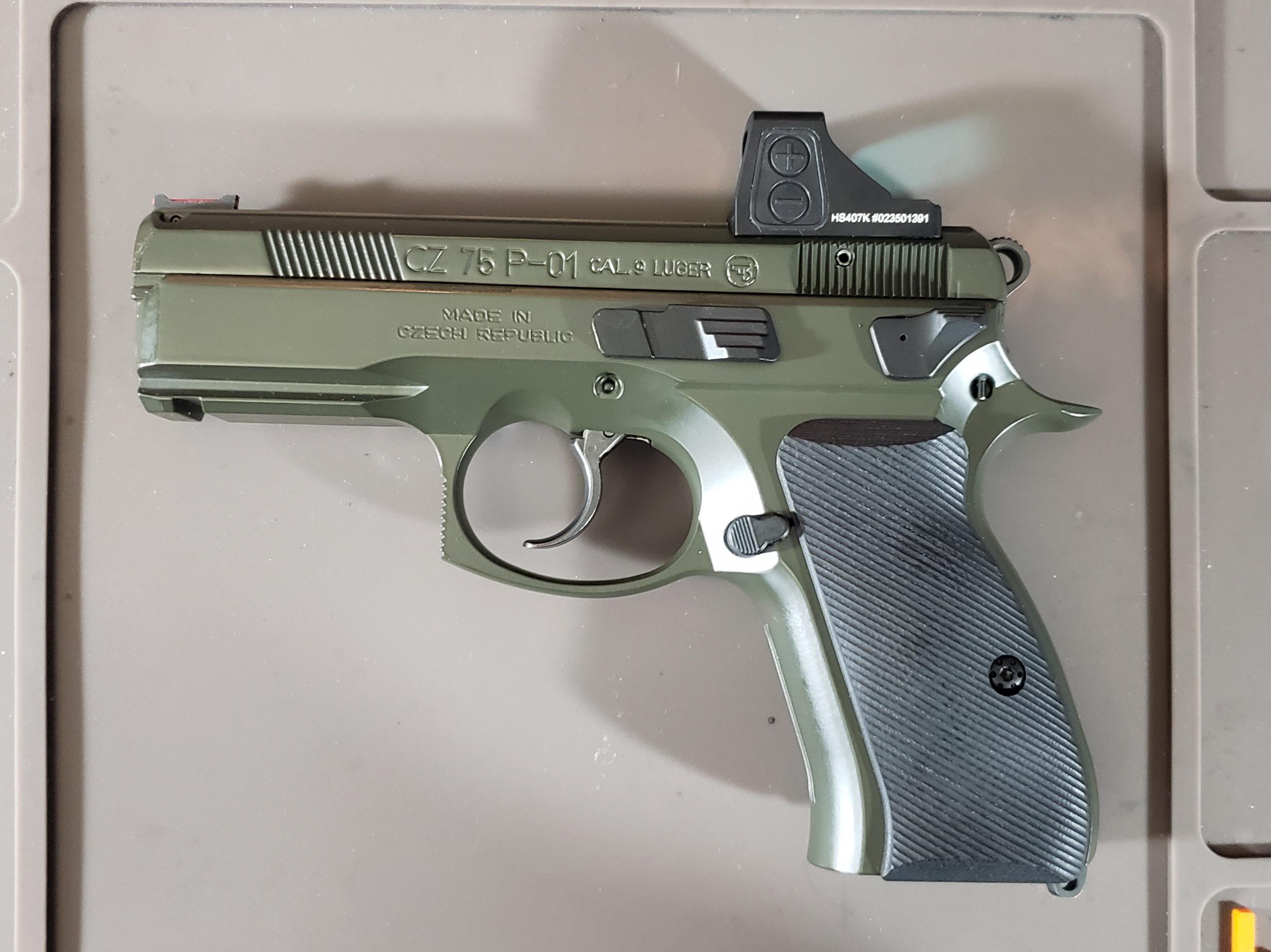 My OD Green P01 milled for a Holosun 407k by CZ Custom. Enjoying it so