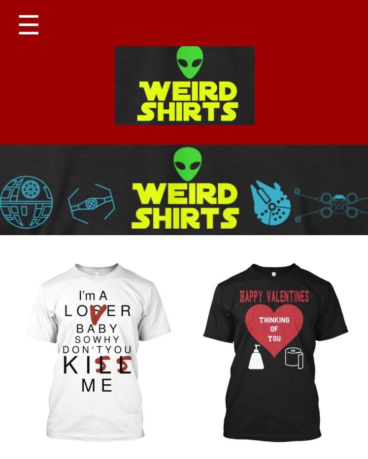 Weird shirts online store r/Teespring