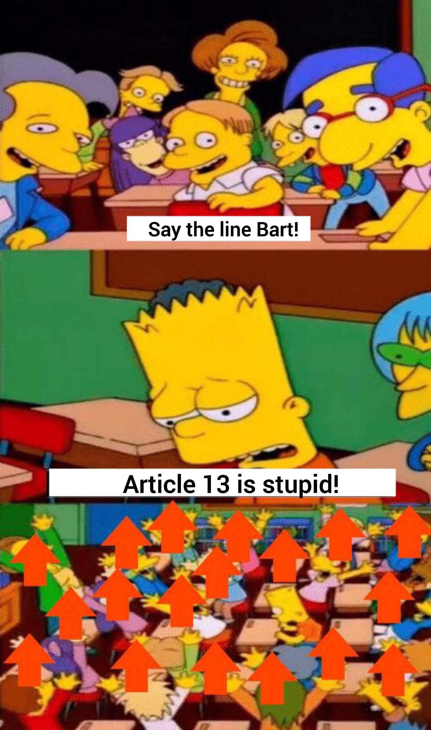 The only reason to post article 13 memes Article13