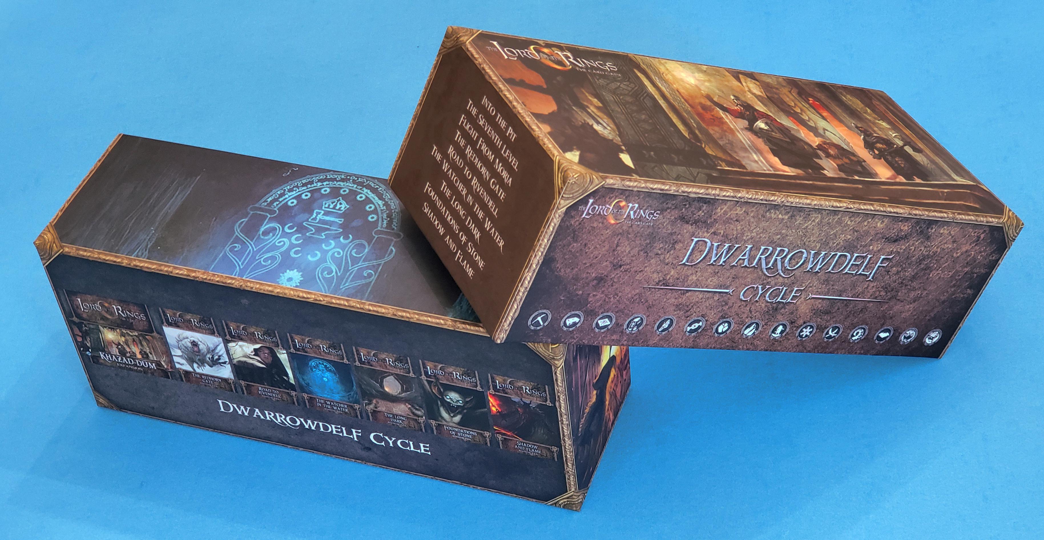 My Custom LOTR LCG card box Dwarrowdelf (augmented and reimagined