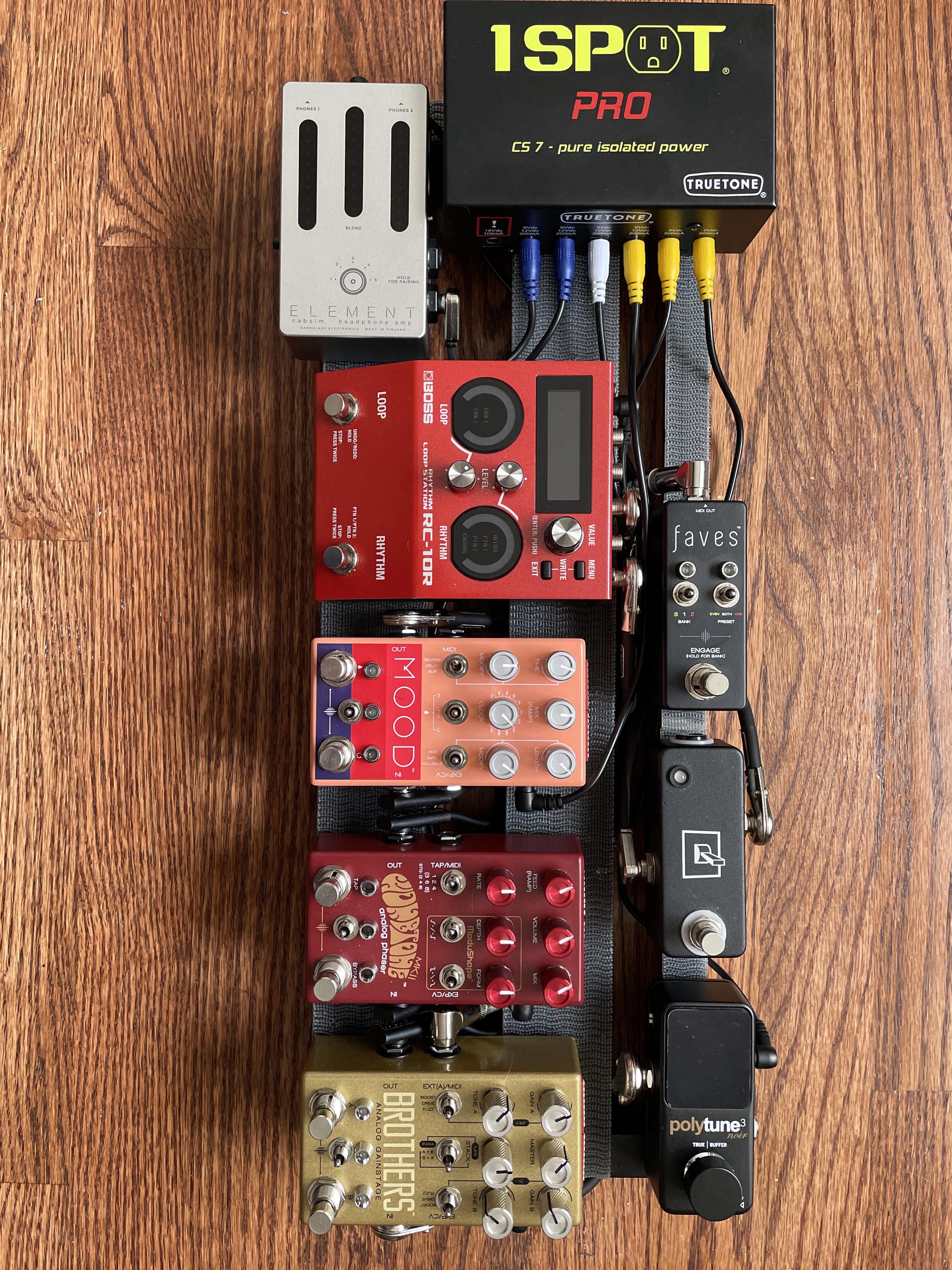 My new rig until I learn the ins and outs of these CBA pedals. r