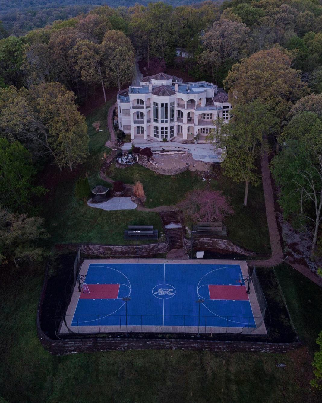 Nelly’s abandoned St. Louis mansion. This place recently sold for
