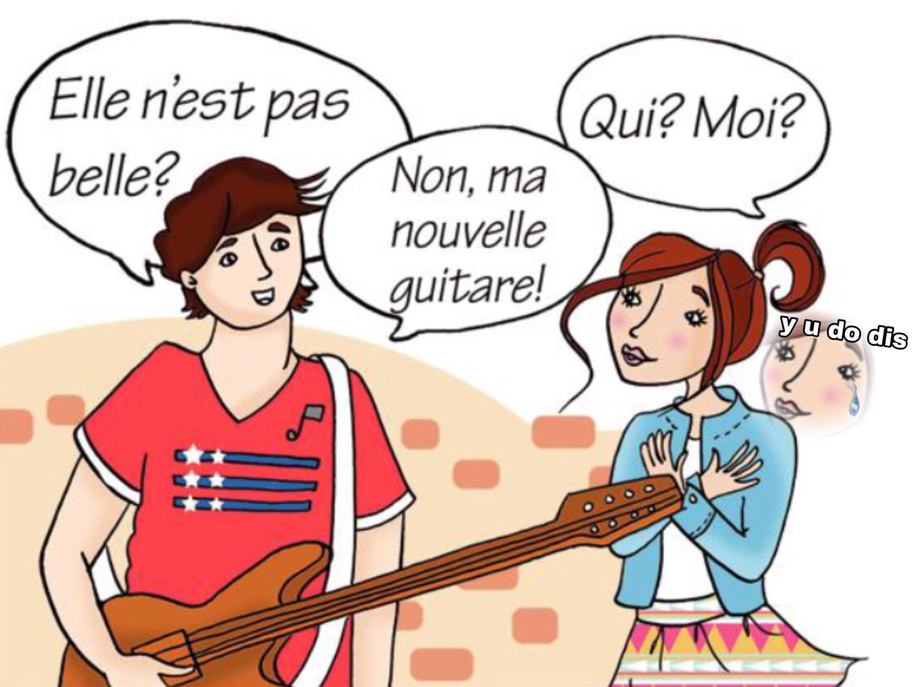 Found this in my french textbook lol FrenchMemes