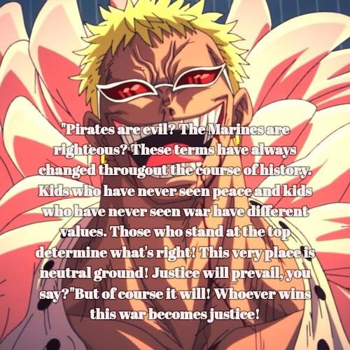 Doflamingo's a legend and my favorite One Piece villain. Who is your