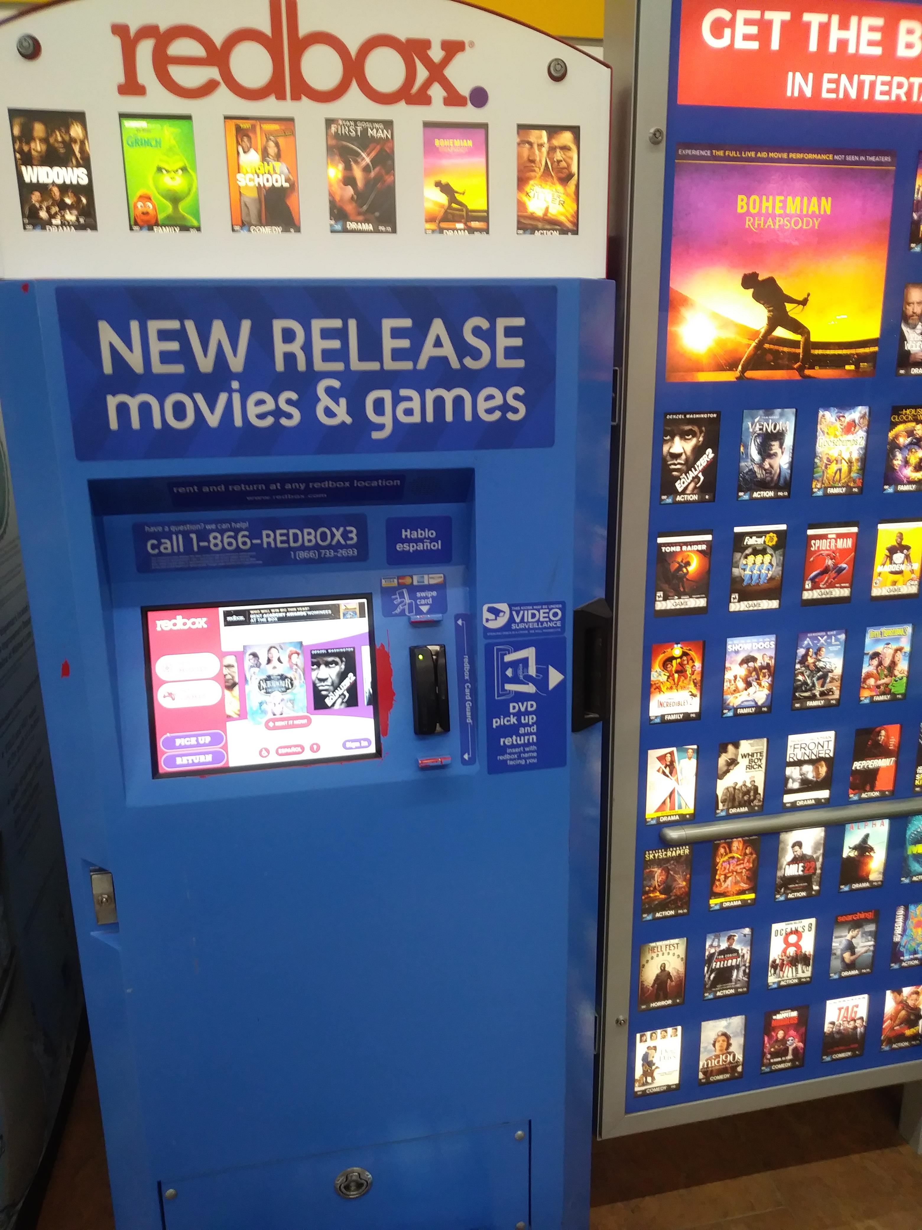 Something abou a blue RedBox is just annoying
