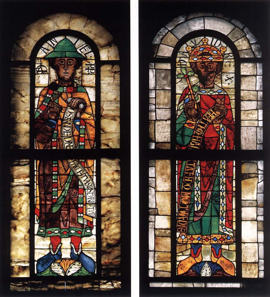 Prophet Windows, Augsburg Cathedral, Bavaria, Germany. The oldest