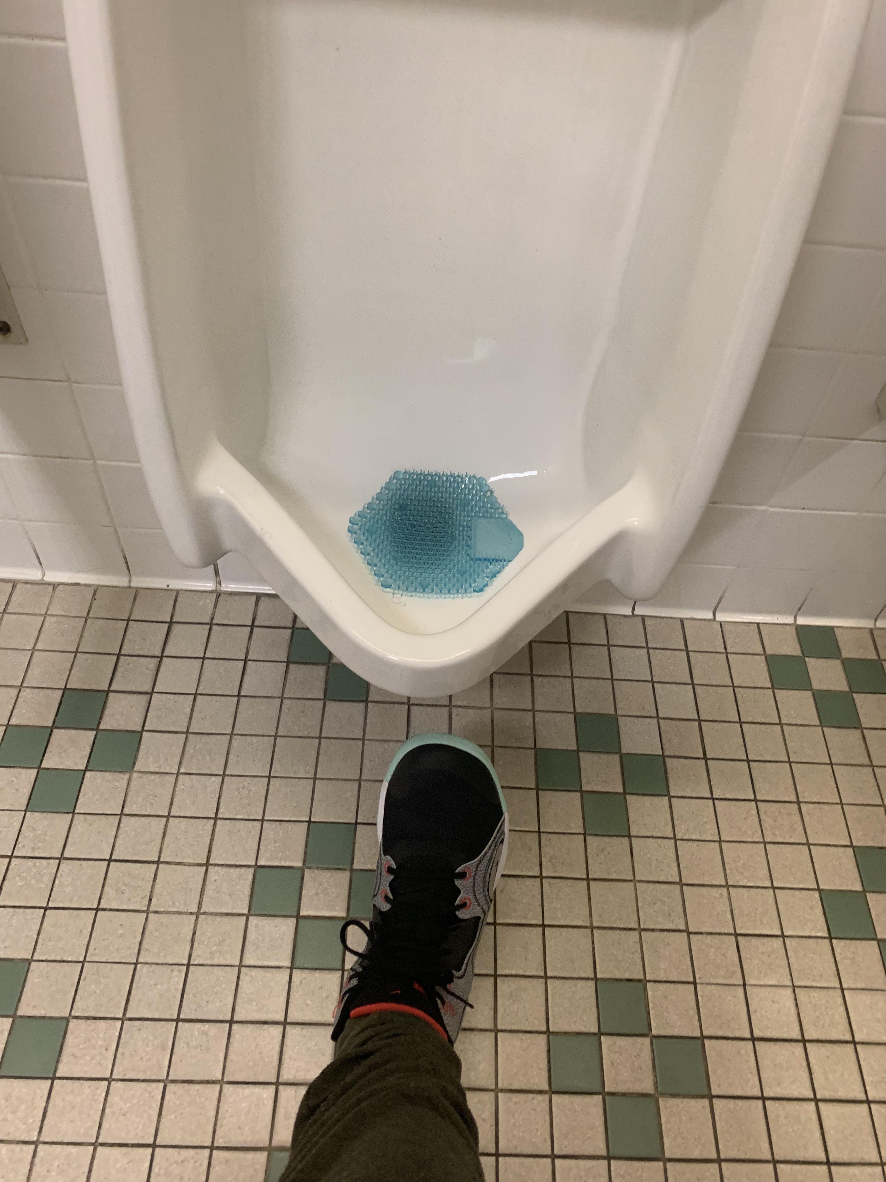 Are my schools urinals made for kindergarten? We’re in high school r