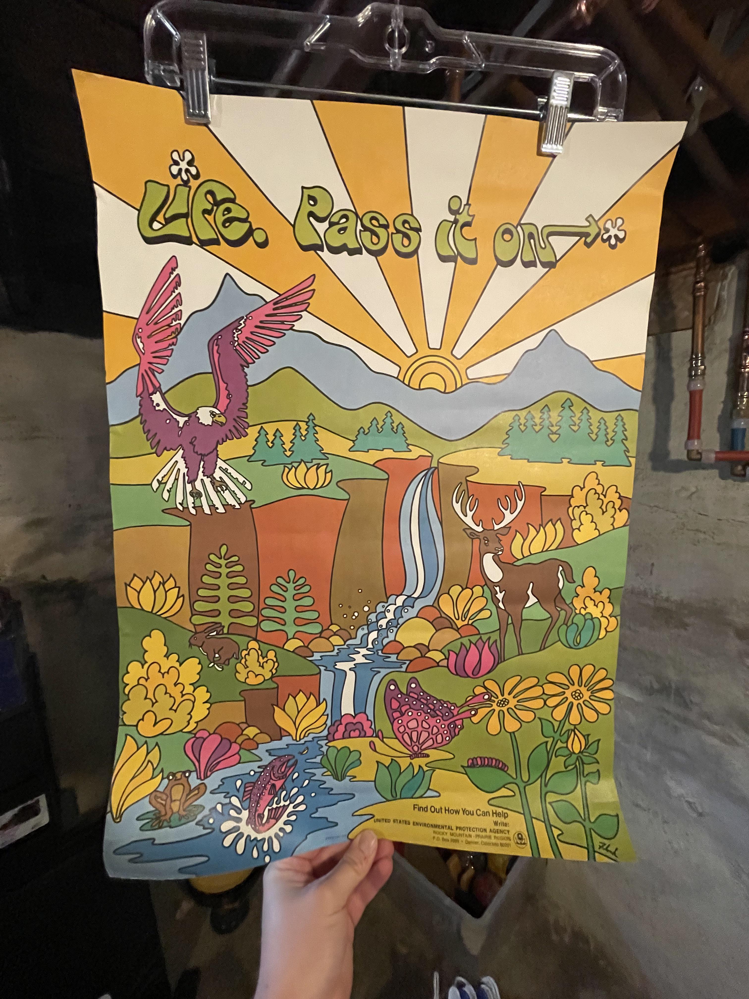 This early 1970s Environmental Protection Agency (EPA) poster I have