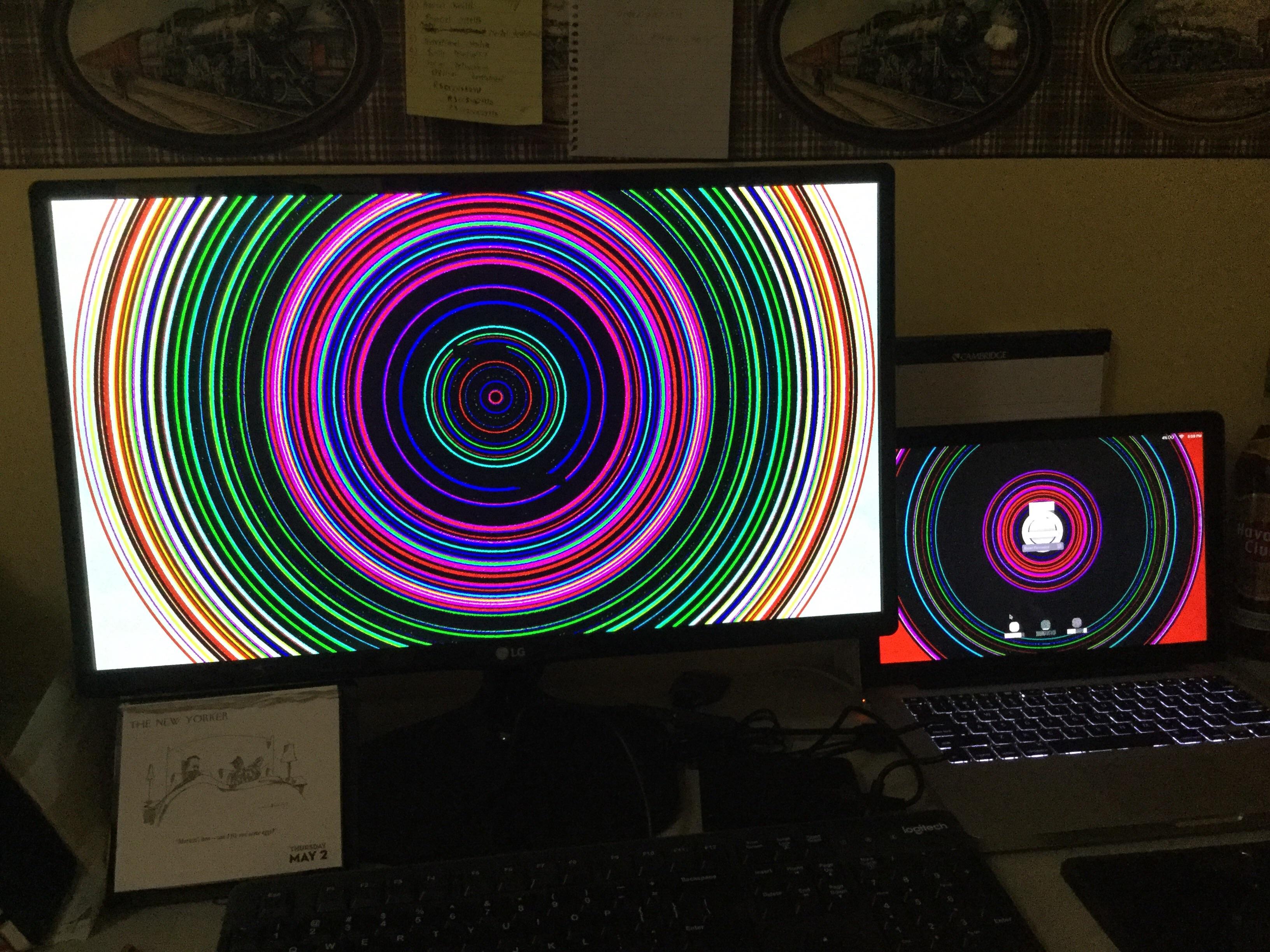 This trippy glitch has been appearing recently on my MacBook and