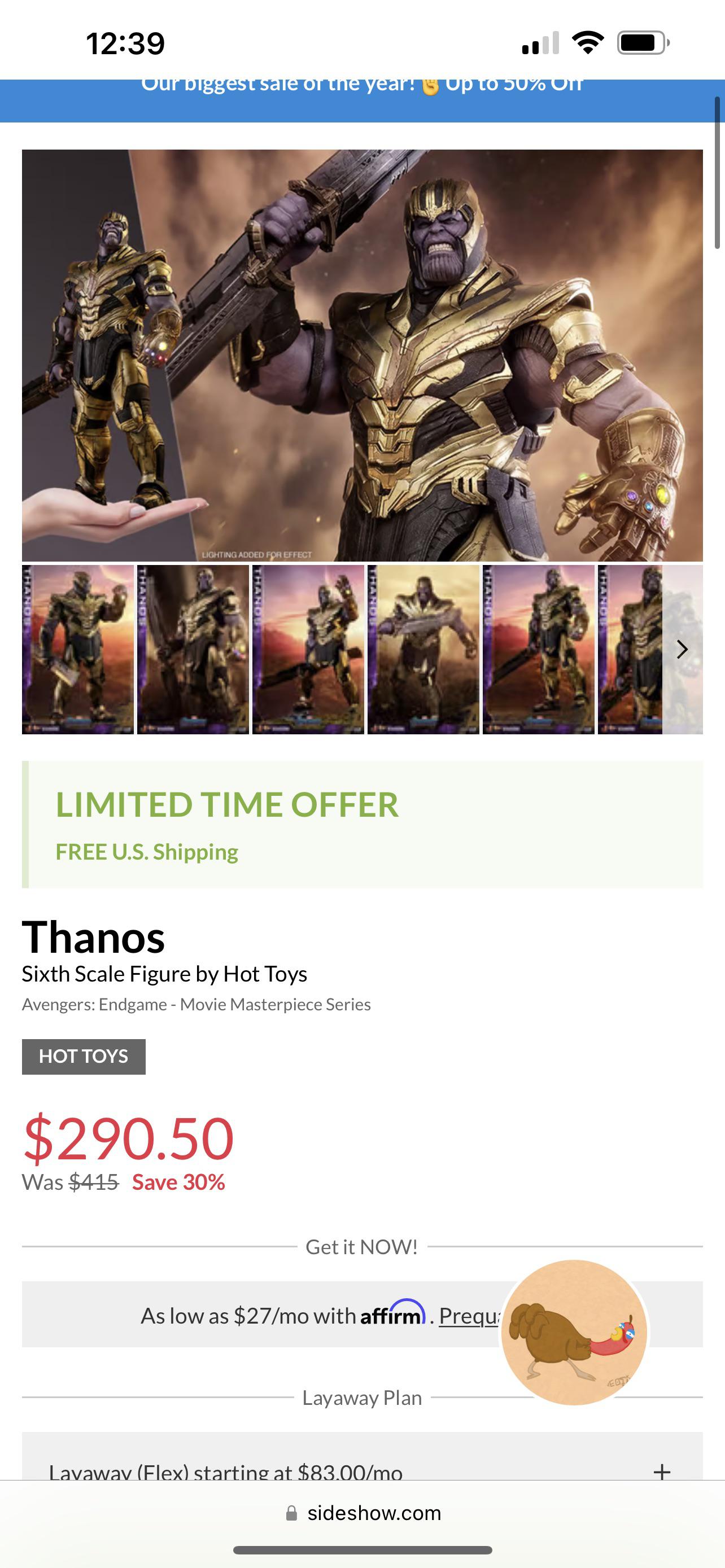 An amazing deal on one of hot toys best marvel figures. r/hottoys