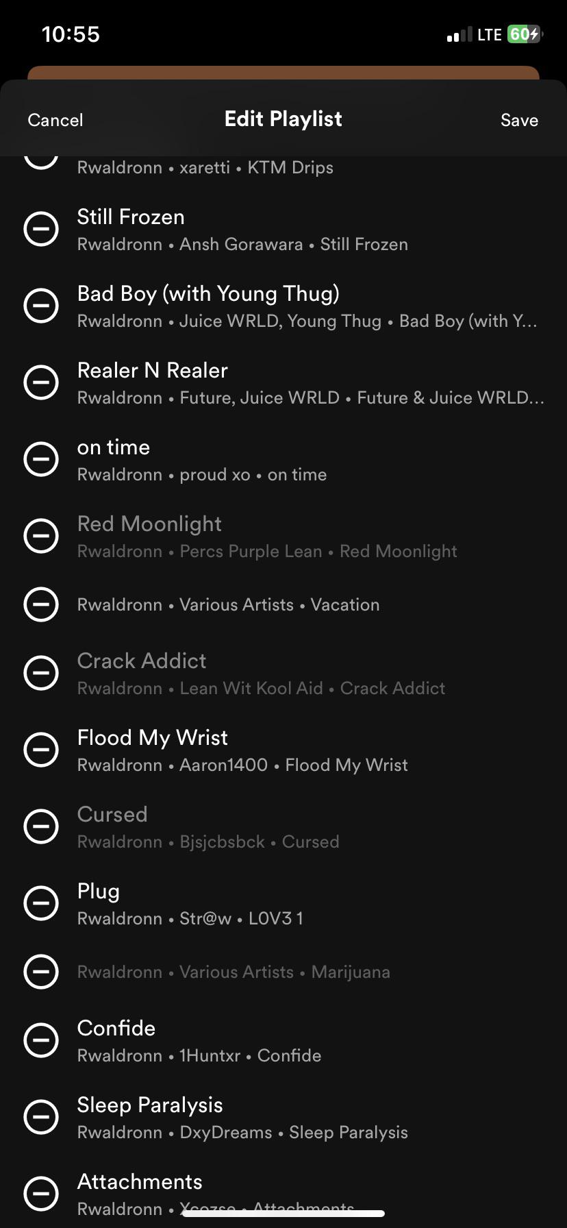 Does anybody know why a lot of the unreleased juice songs on my