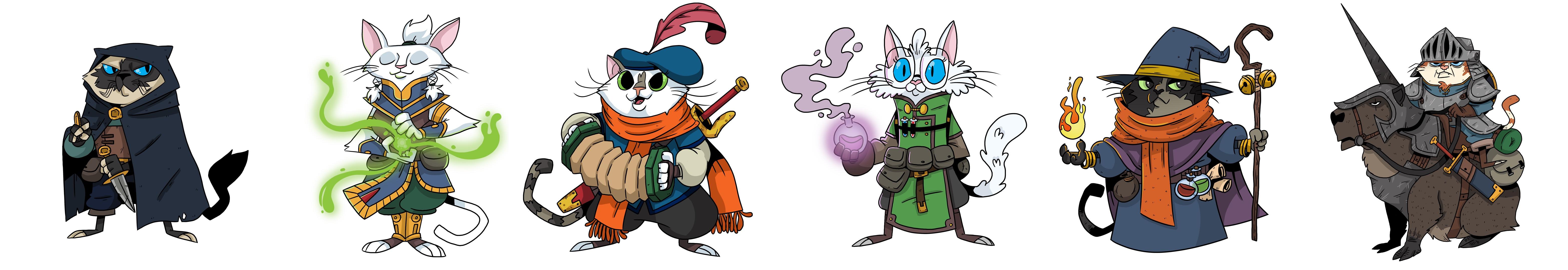 An old set of DnD Cat commissions! Prices start at £35 GBP per full
