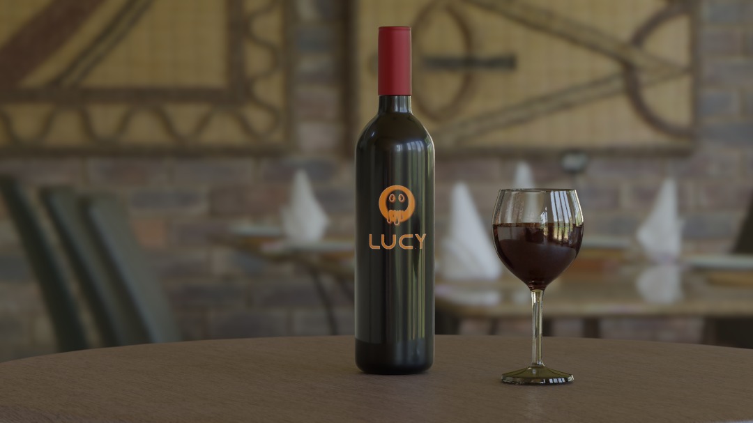 wine bottle r/blender
