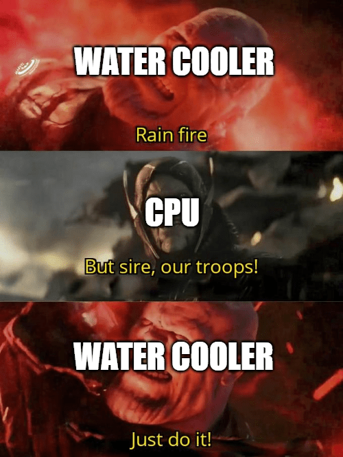 My water cooler yday... pcmasterrace