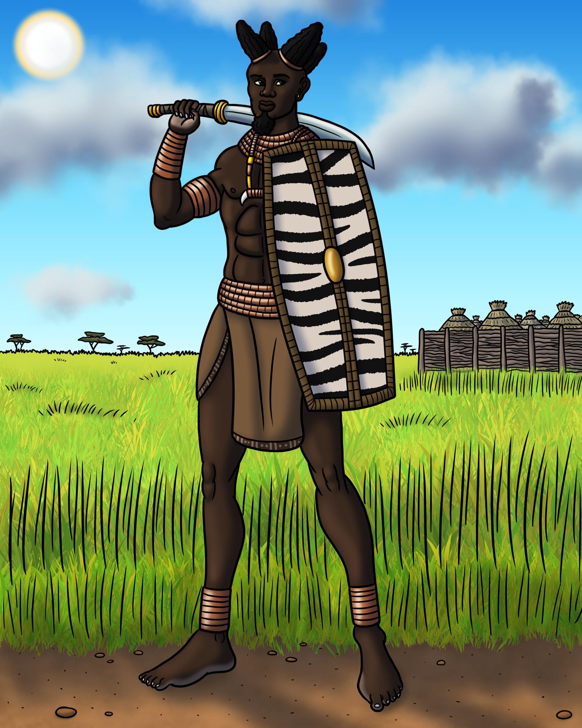 Warrior from the Nok culture of ancient Nigeria, by me r/ImaginaryHistory