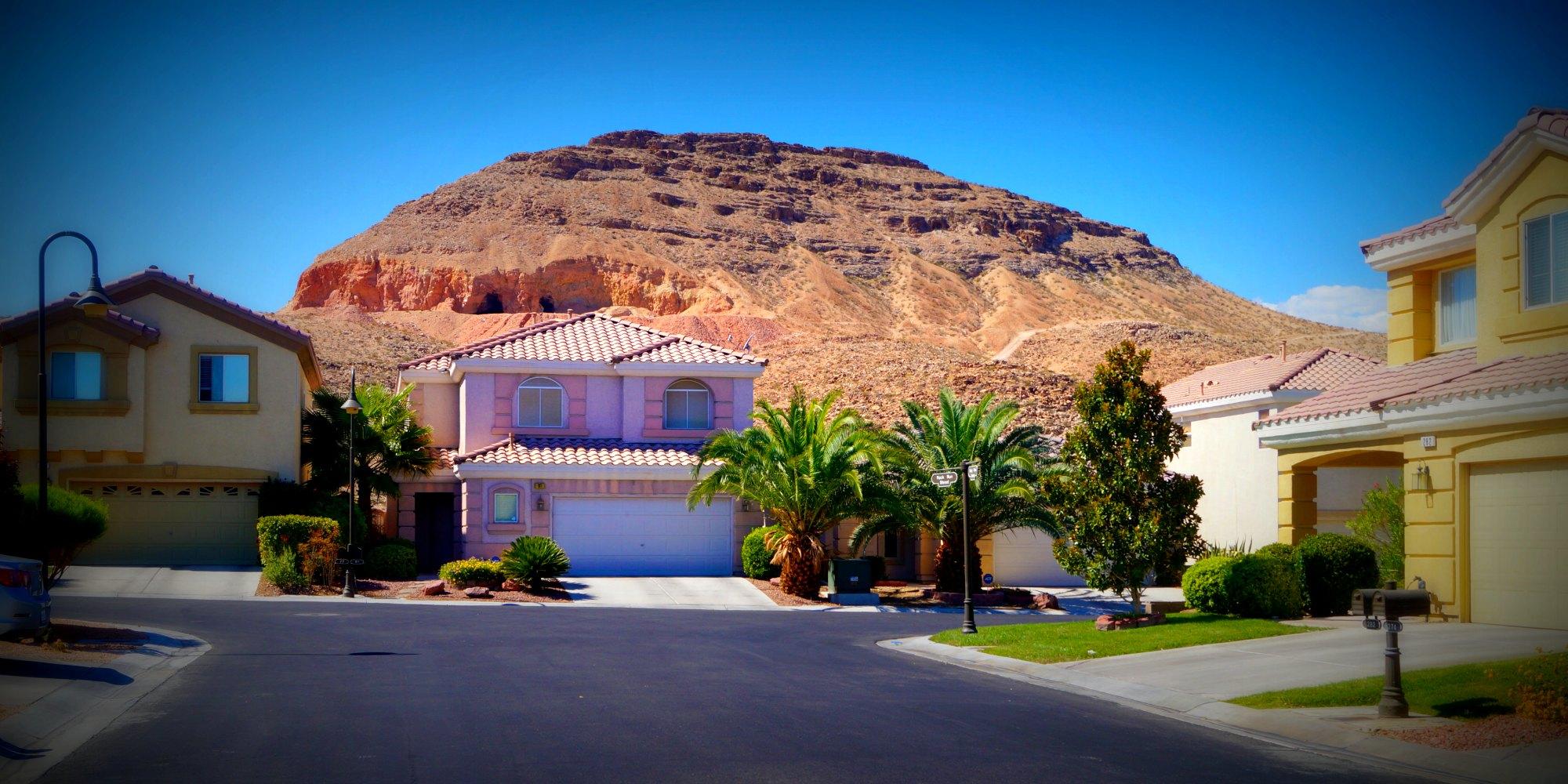 These caves west of Rhodes Ranch look like they were filled in? WTF