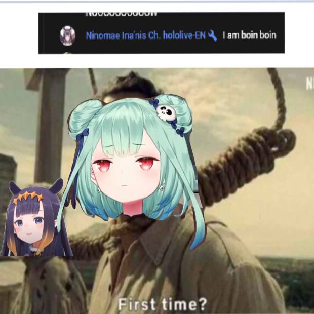 Fast meme ninomae and rushia Boing boing Hololive