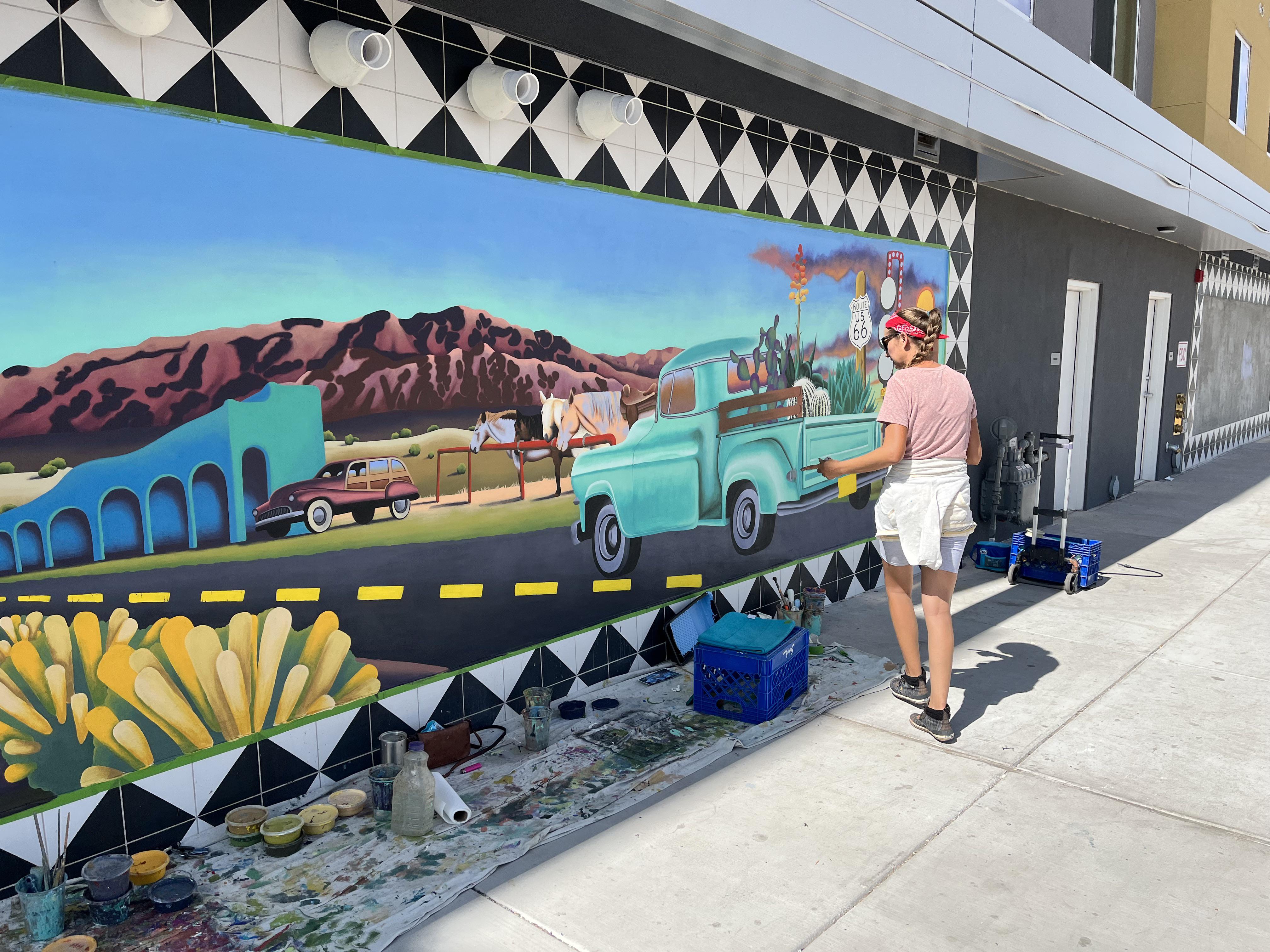 Cool new mural on Central and Eubank Albuquerque