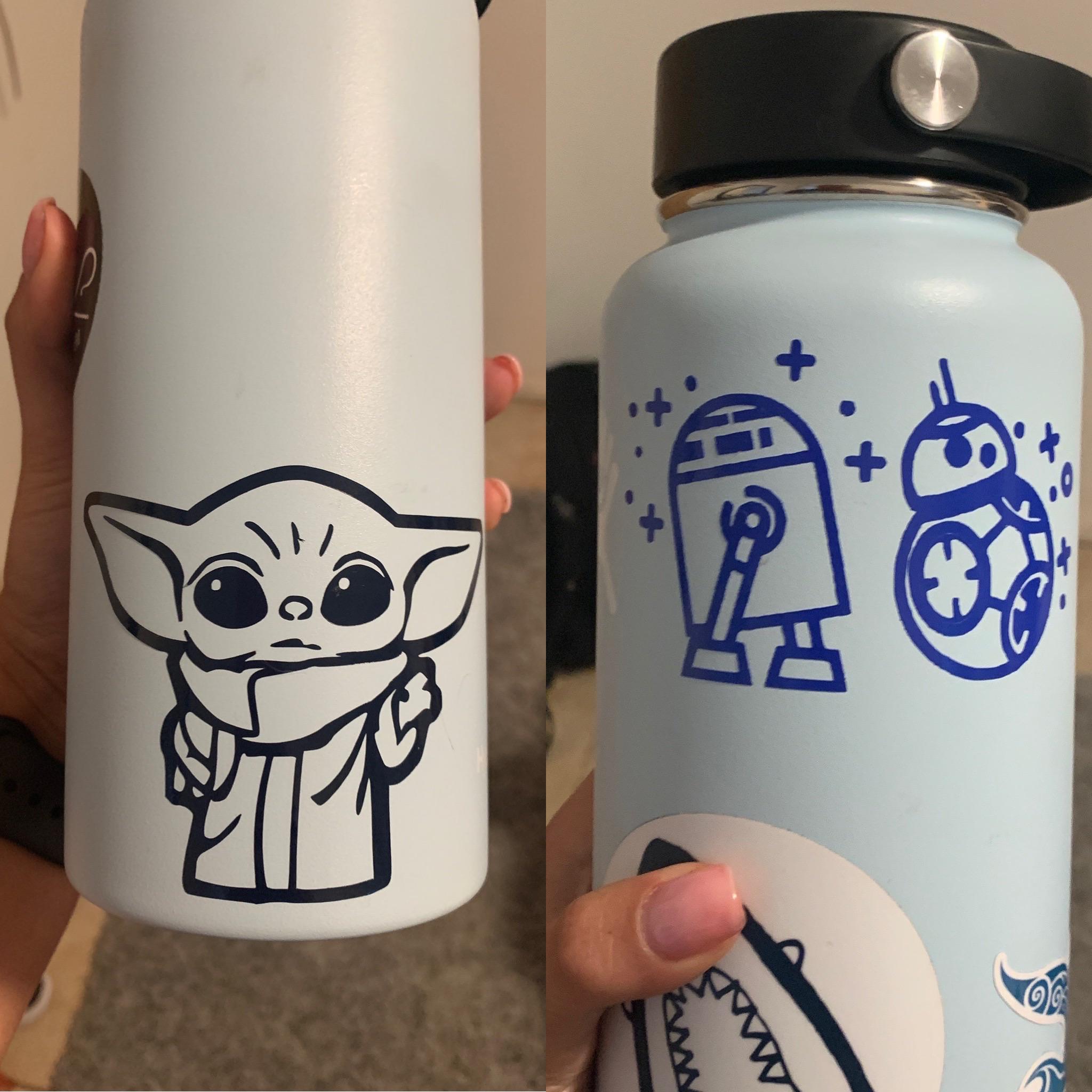 First time! Made my sister Star Wars vinyls for her hydro flask. What
