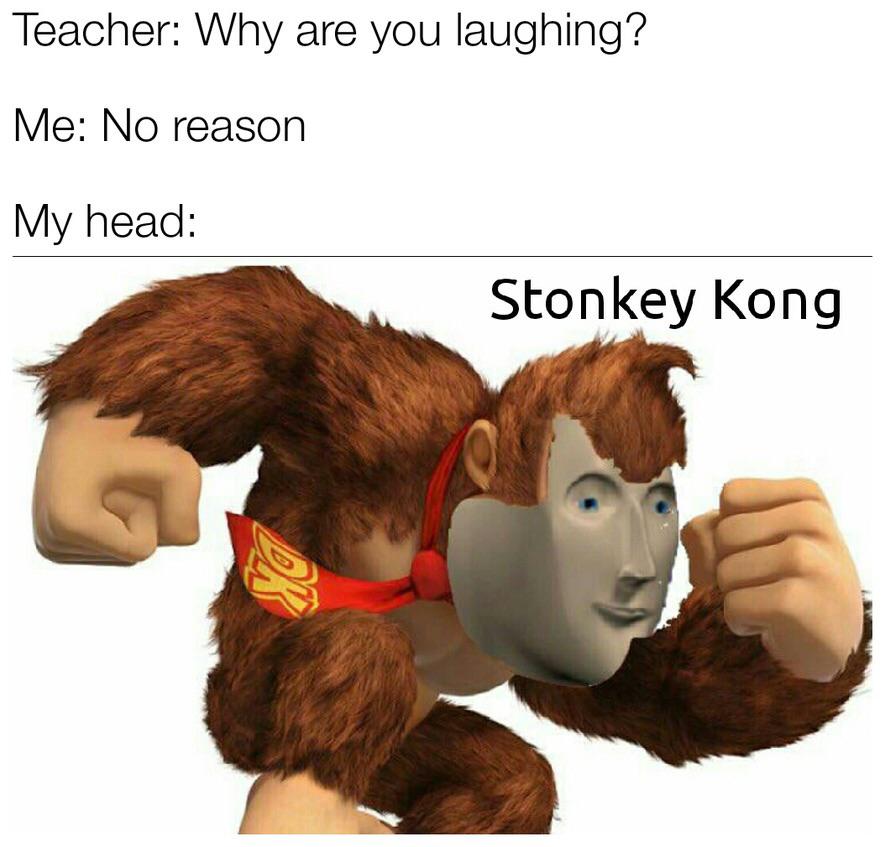 Stonkey Kong meme