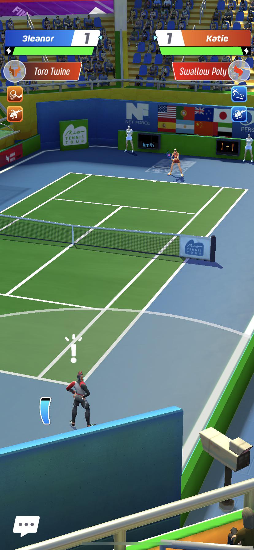Nice Job Tennis Clash. Game crashed in the middle of a tournament match