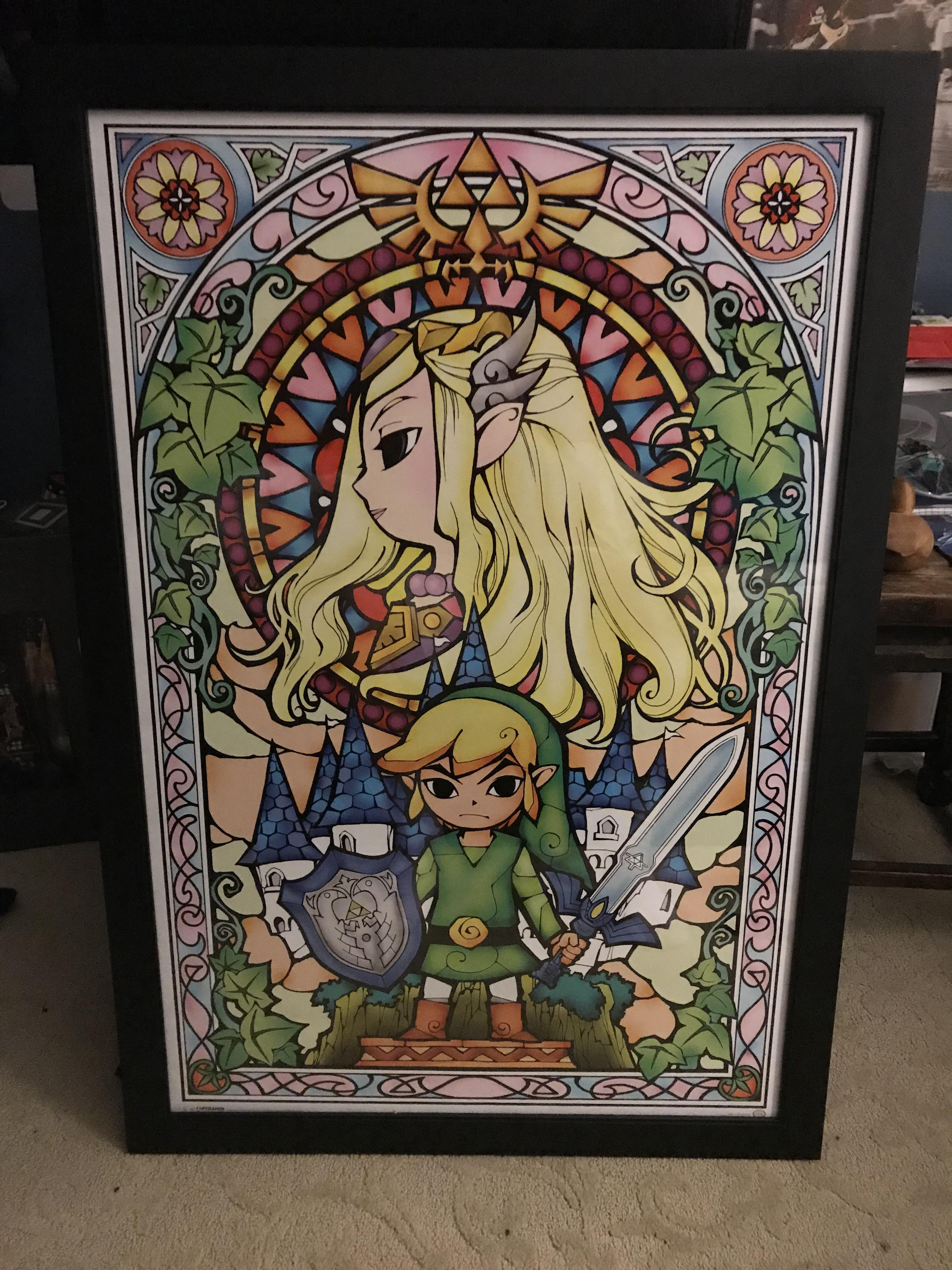 Wind Waker is my favorite game of all time so I framed a poster to