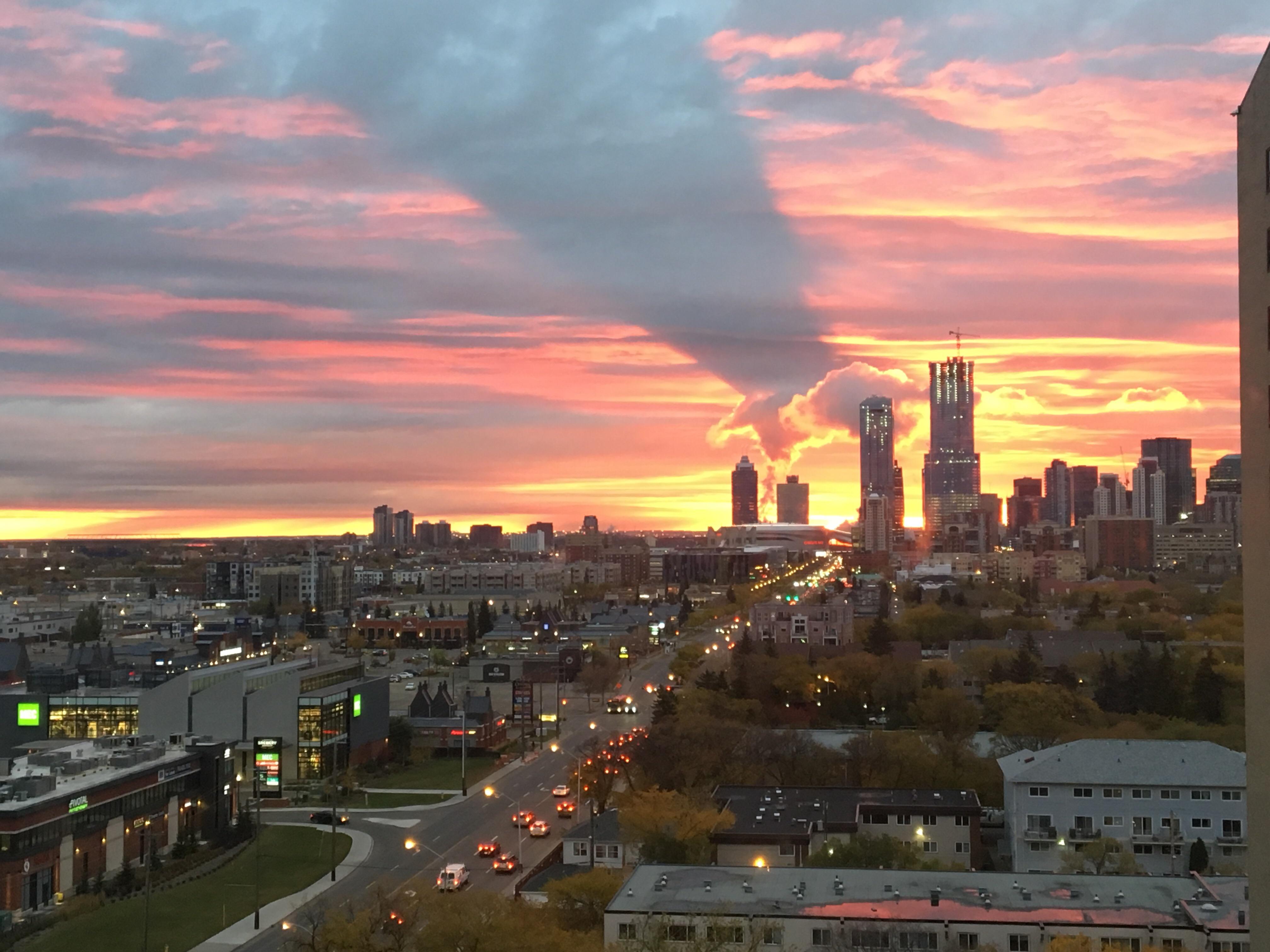 Sunrise From My Downtown Apartment r/Edmonton