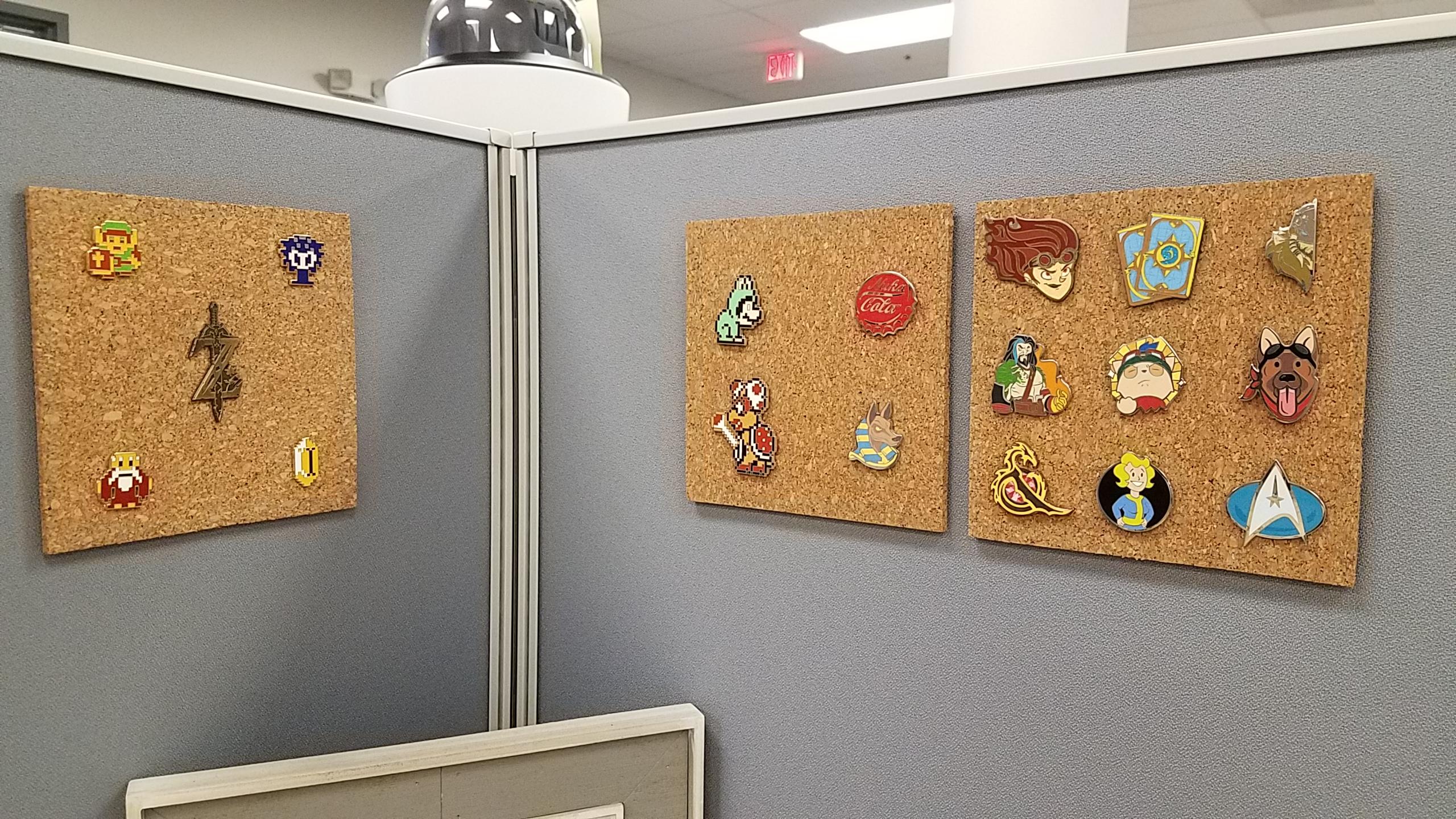 Updated my Pin Wall at Work r/PAX
