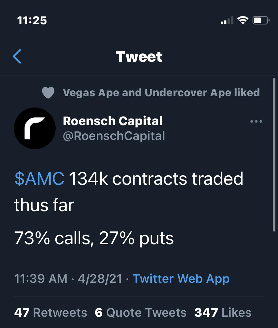 AMC ROENSCH CAPITAL GOOD INFO/UPDATES r/amcstock