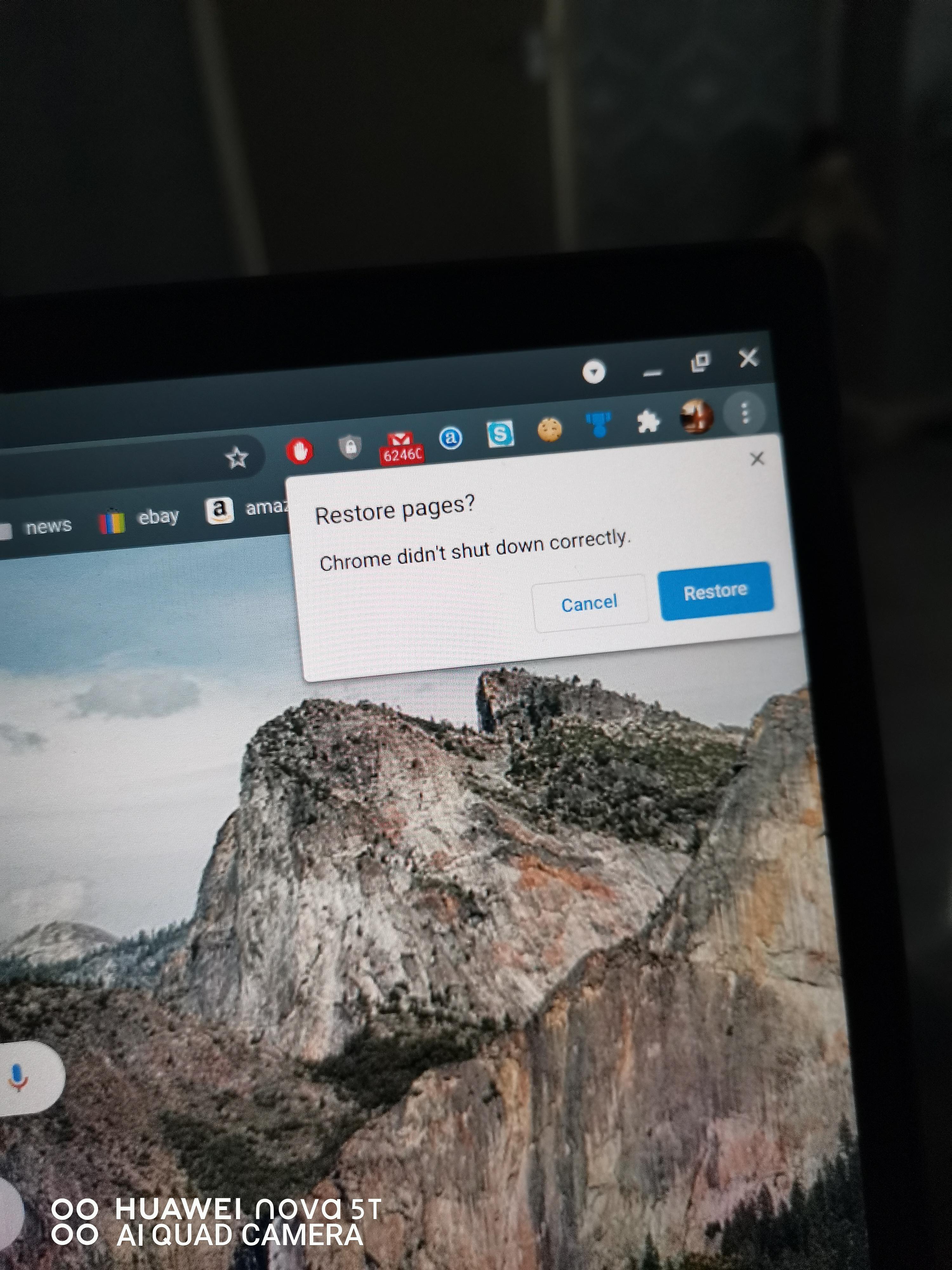 Why does this happen when I log in my Chromebook but I sign out