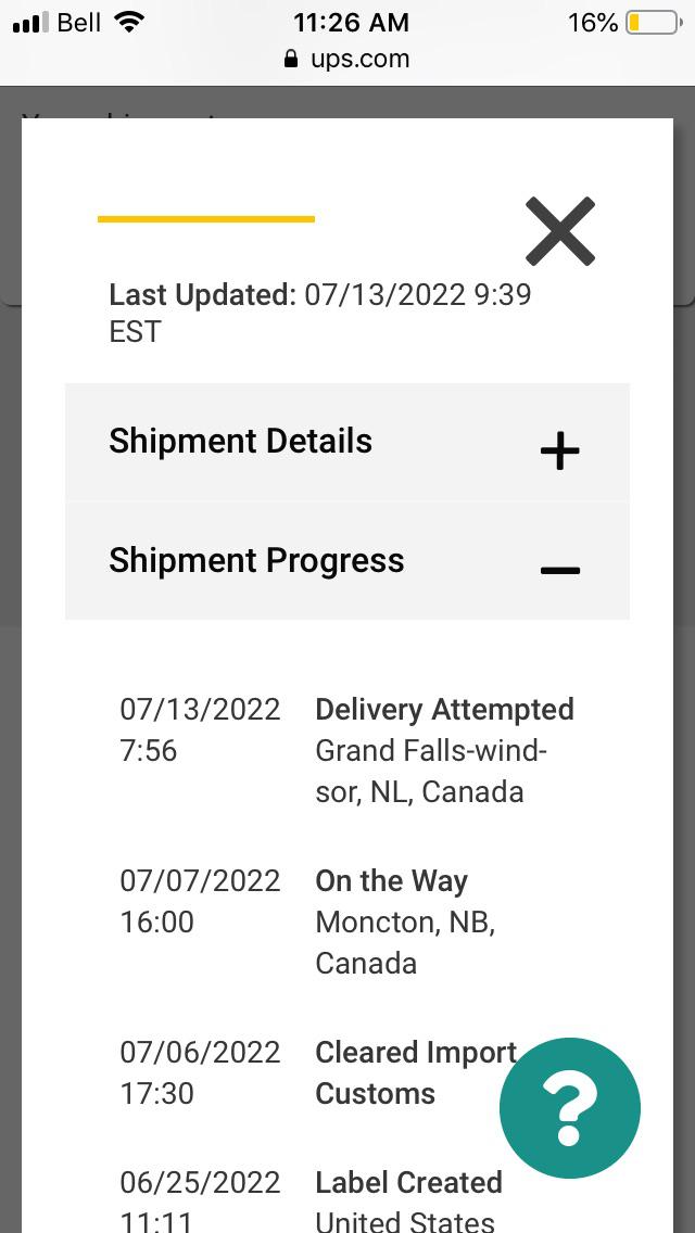 My shipping details says delivery attempted does that mean they