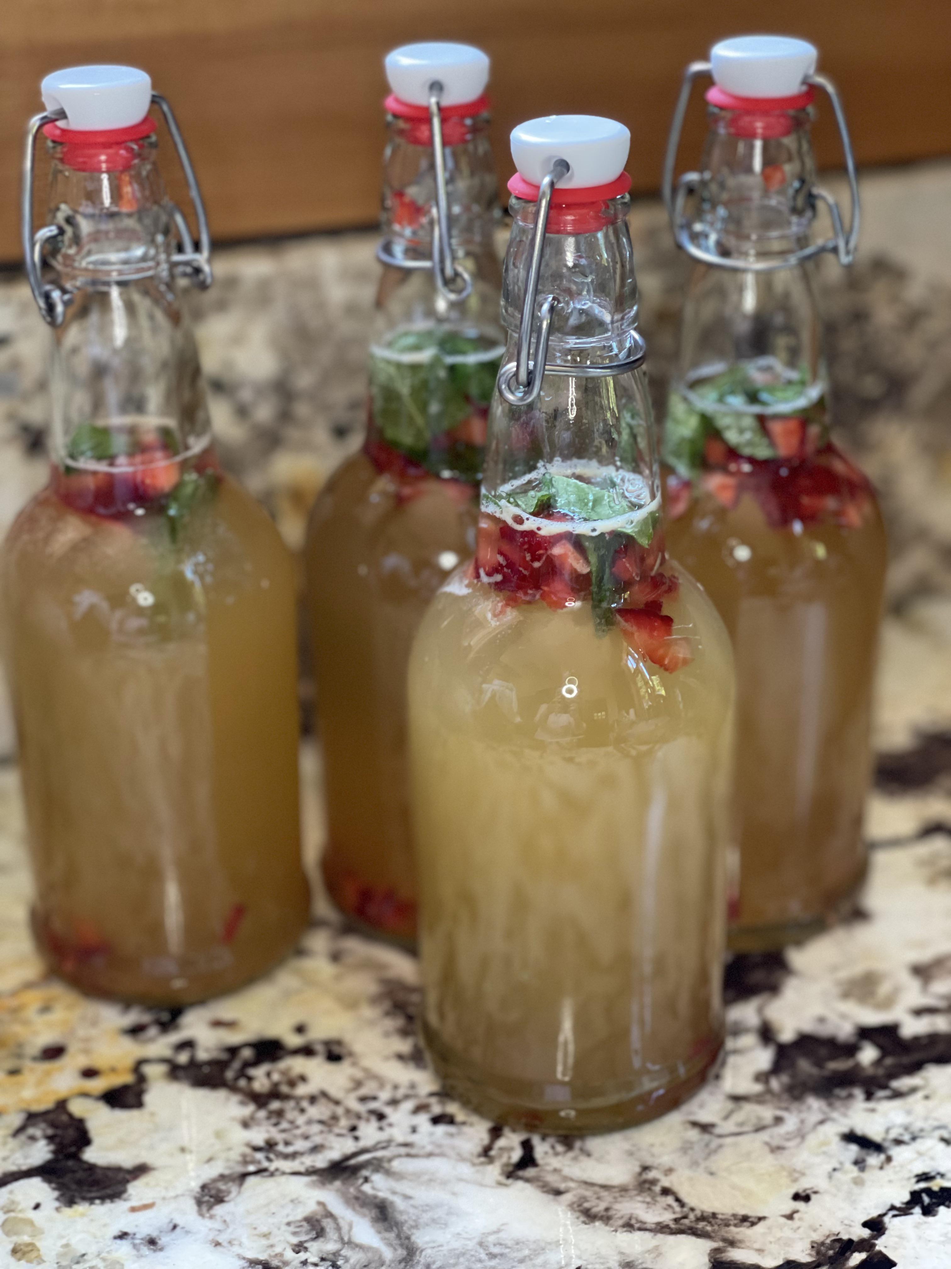 Strawberry Mint Jun Kombucha