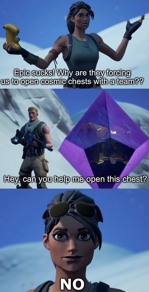 Opening cosmic chests in fills be like r/FortNiteBR