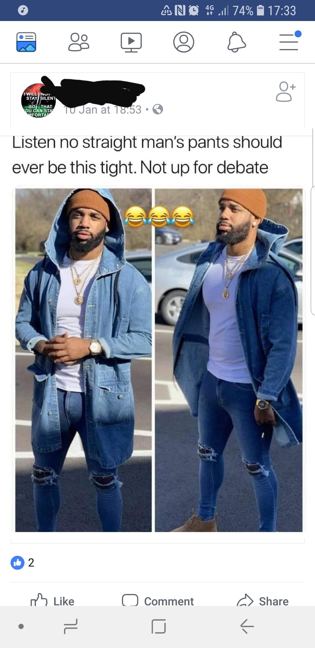 Apparently straight men can't wear skinny jeans r/gatekeeping