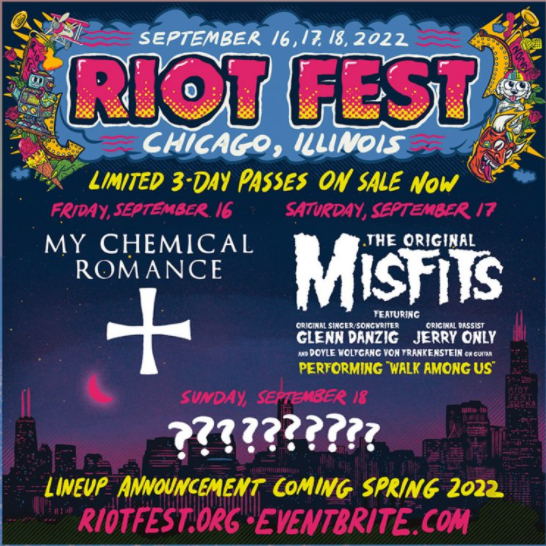 Life Is Beautiful LineUp (same weekend, Las Vegas) RiotFest