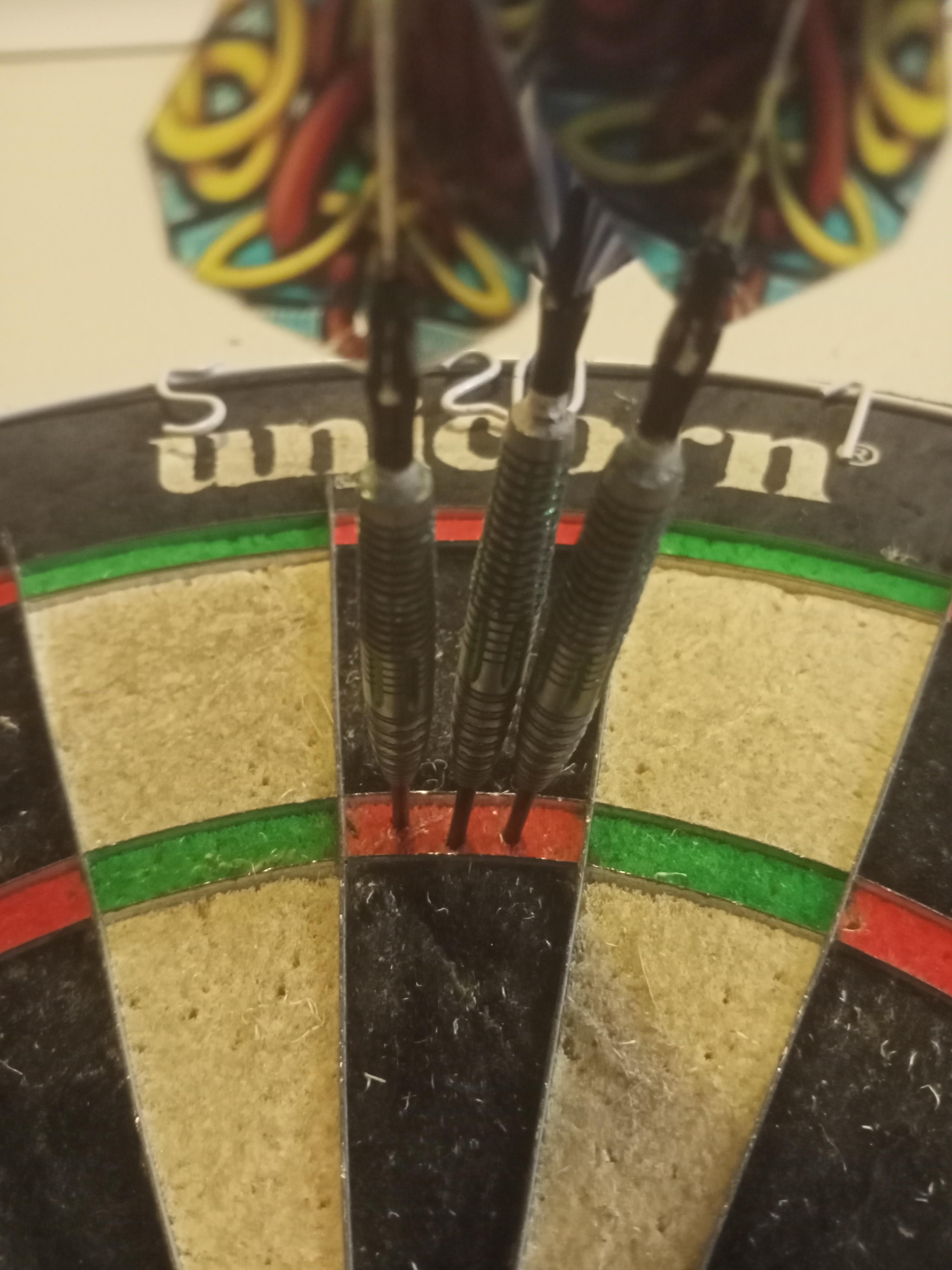 Nicely in the middle of the bed r/Darts