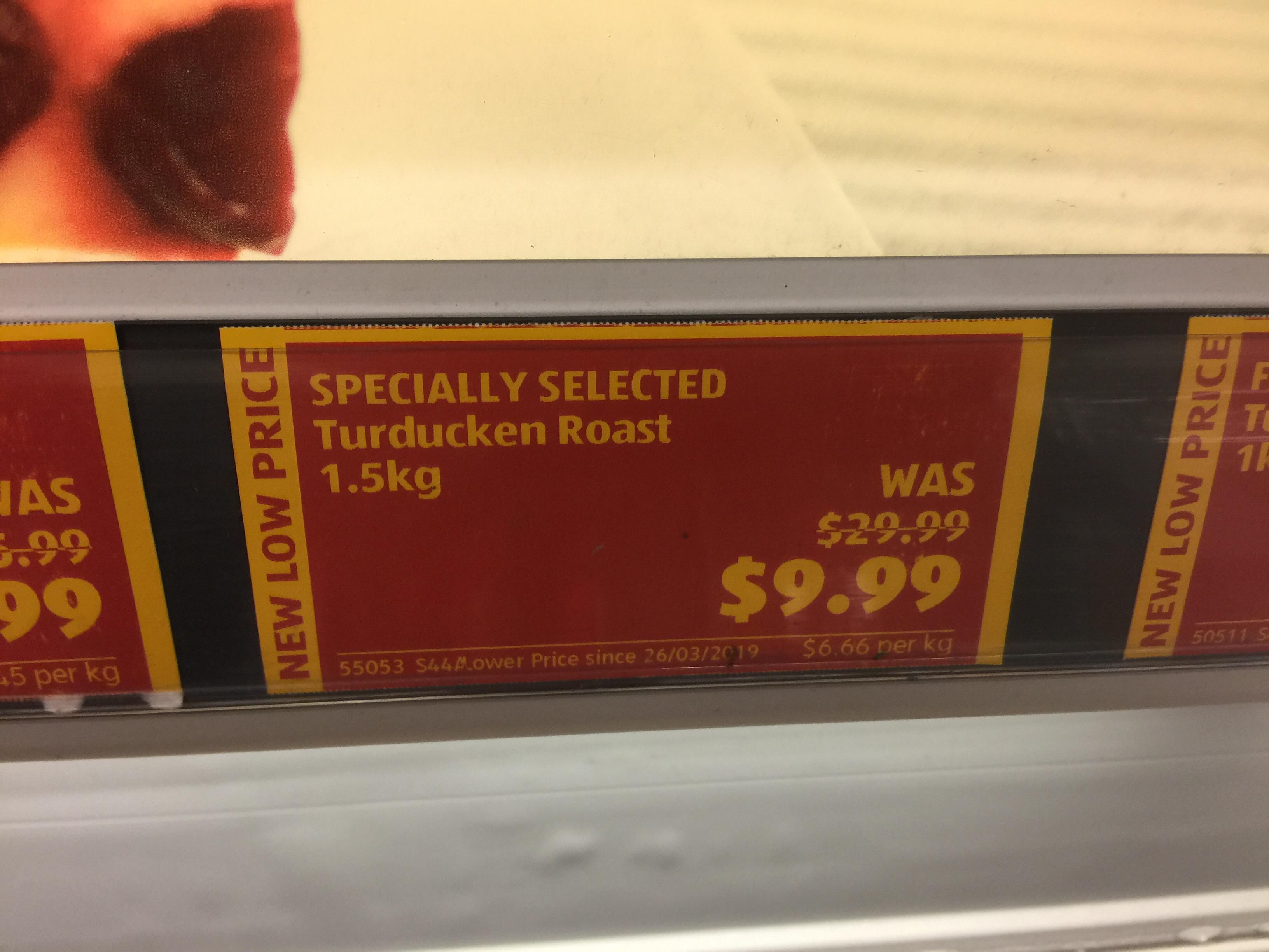 10 Turducken at chadstone aldi (also cheap lobster tails) r/aldi