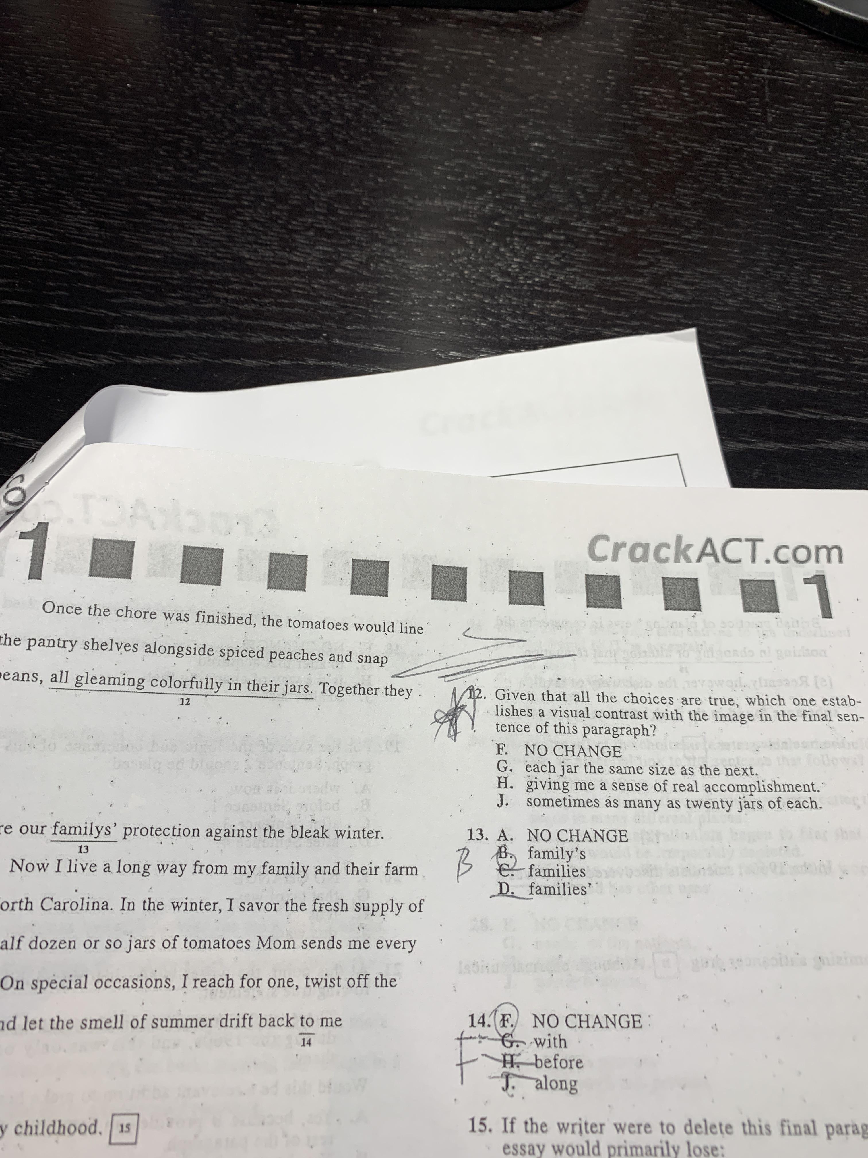 Crackact English 6 practice tests + content review + strategies
