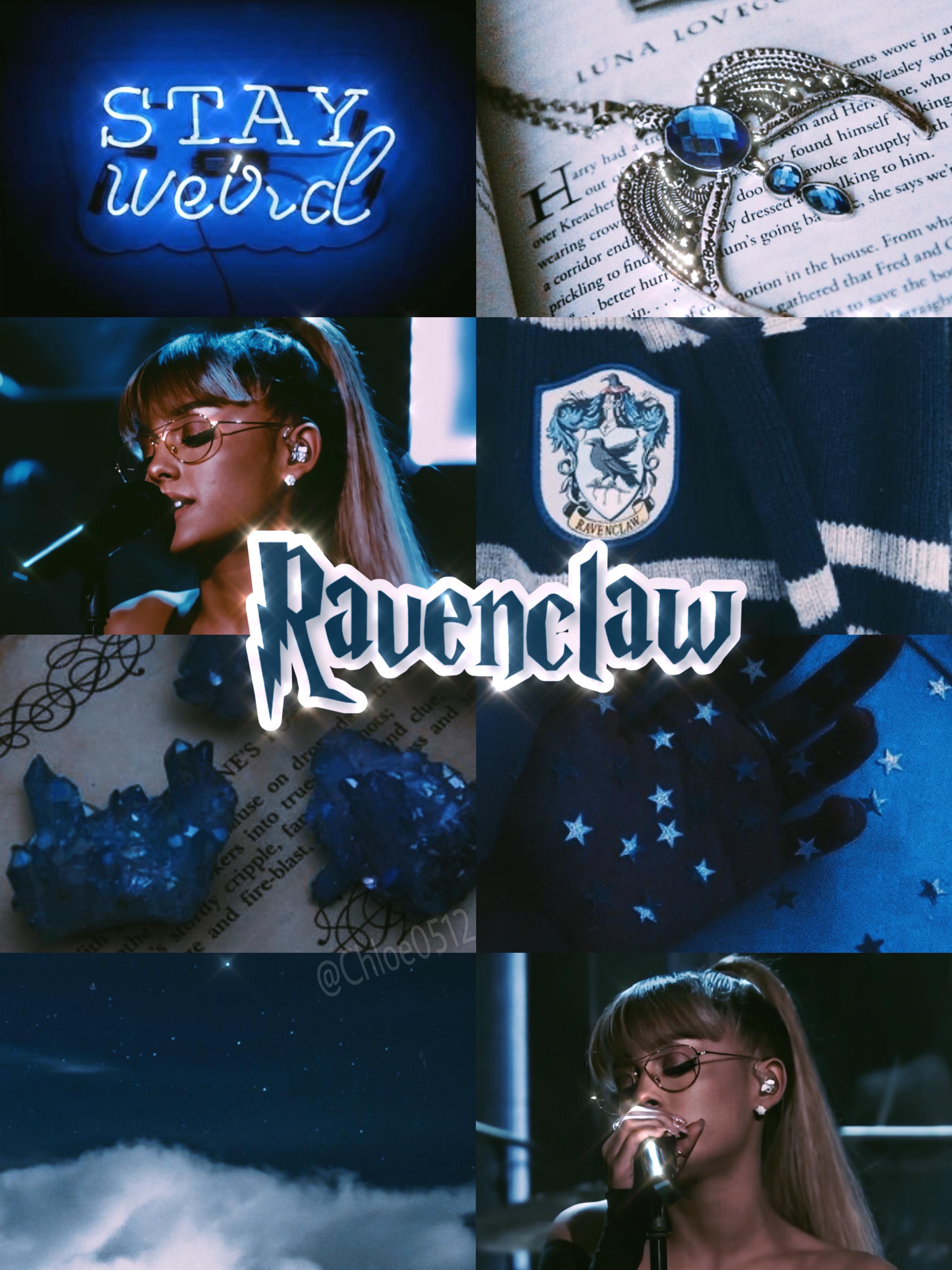 Hogwarts Houses X Ariana Grande P. 1/4 Ravenclaw 💙 r/harrypotter