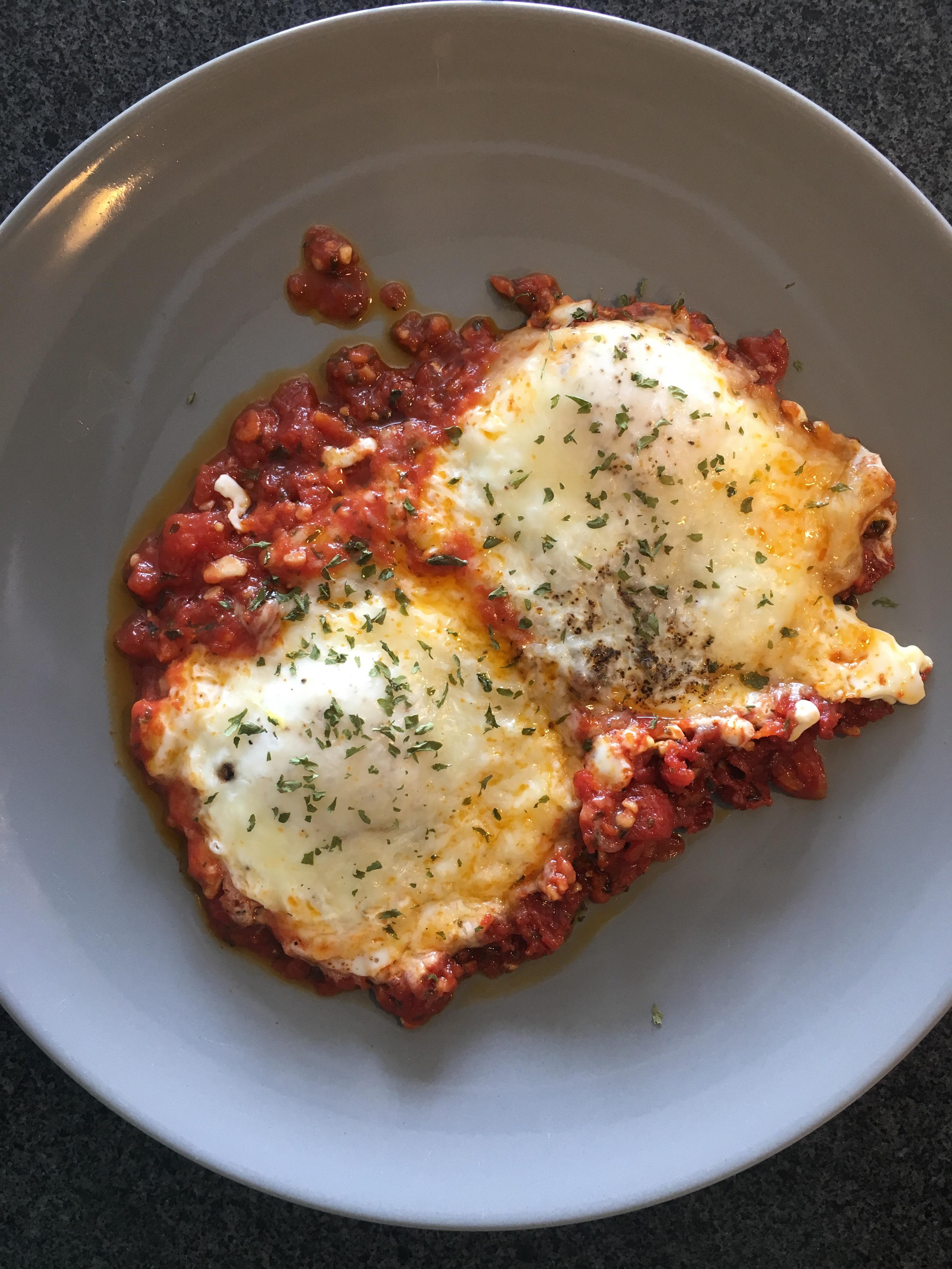 Pizzaeggs over easy. This satisfied my munchies ketotrees