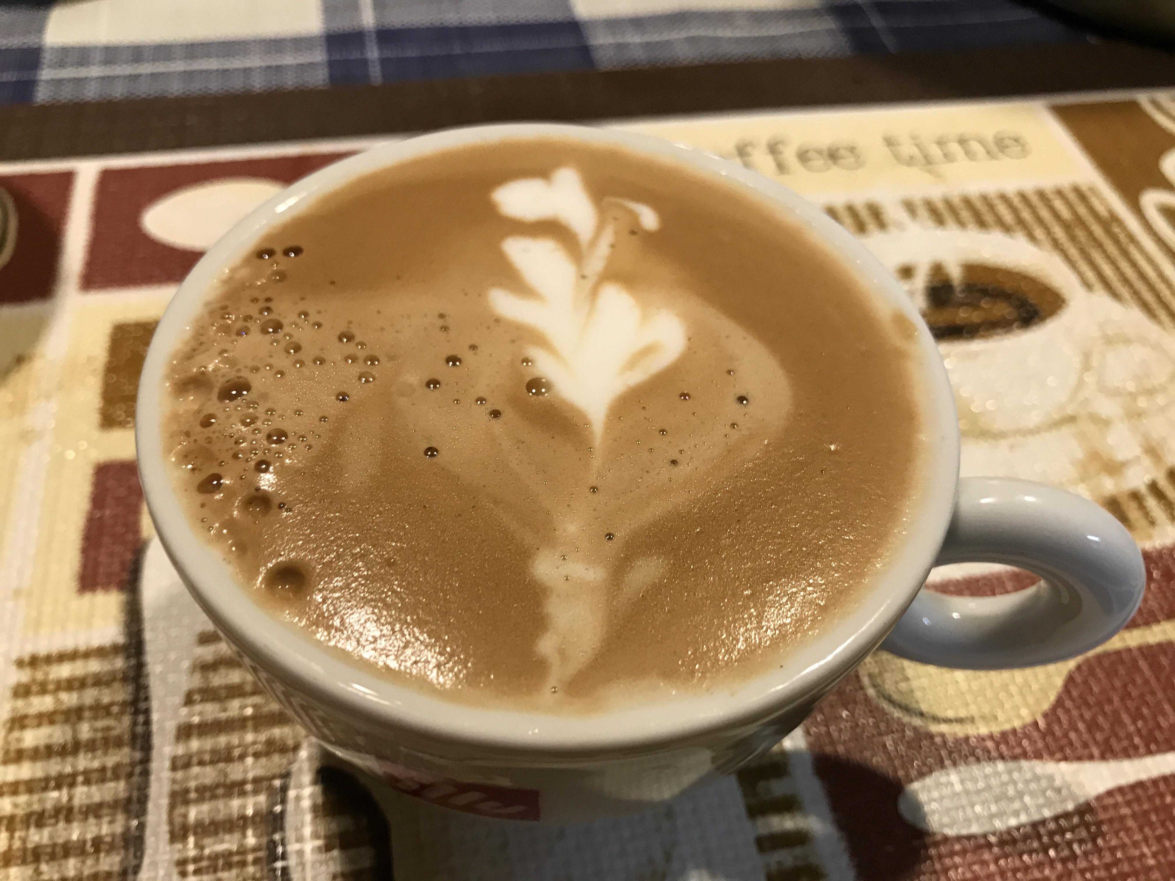 Latte art from Creatista ☺️. Been trying for a few days and loving it