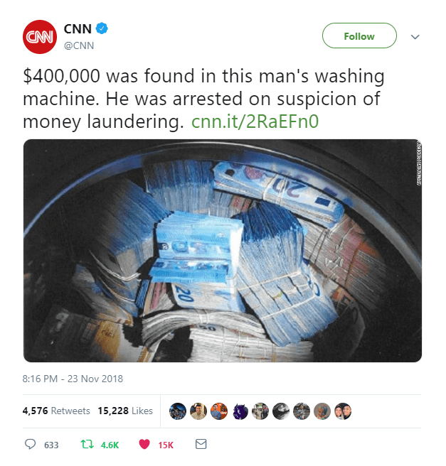 Money laundering r/puns