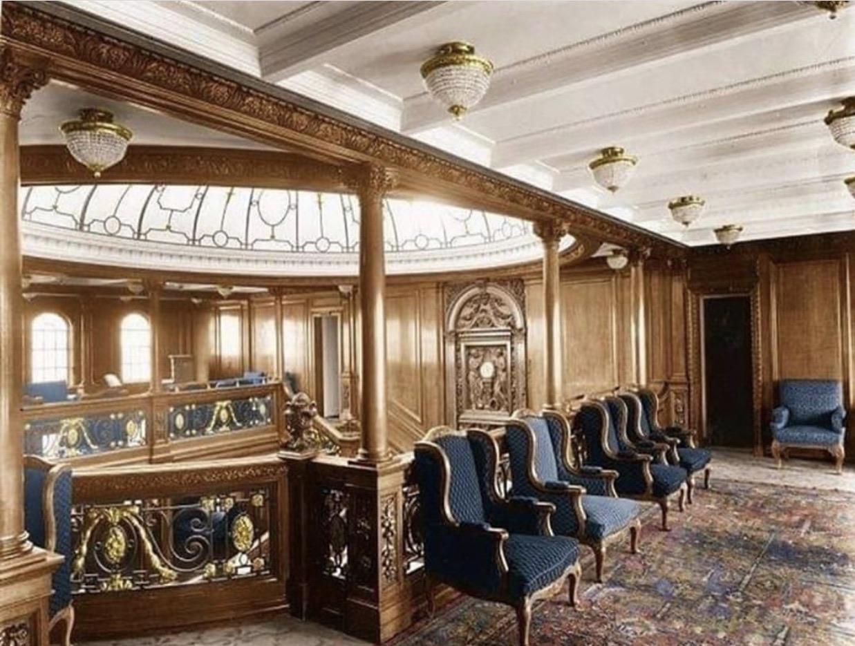 The Grand Staircase of the Olympic, colorized r/RMSOlympic