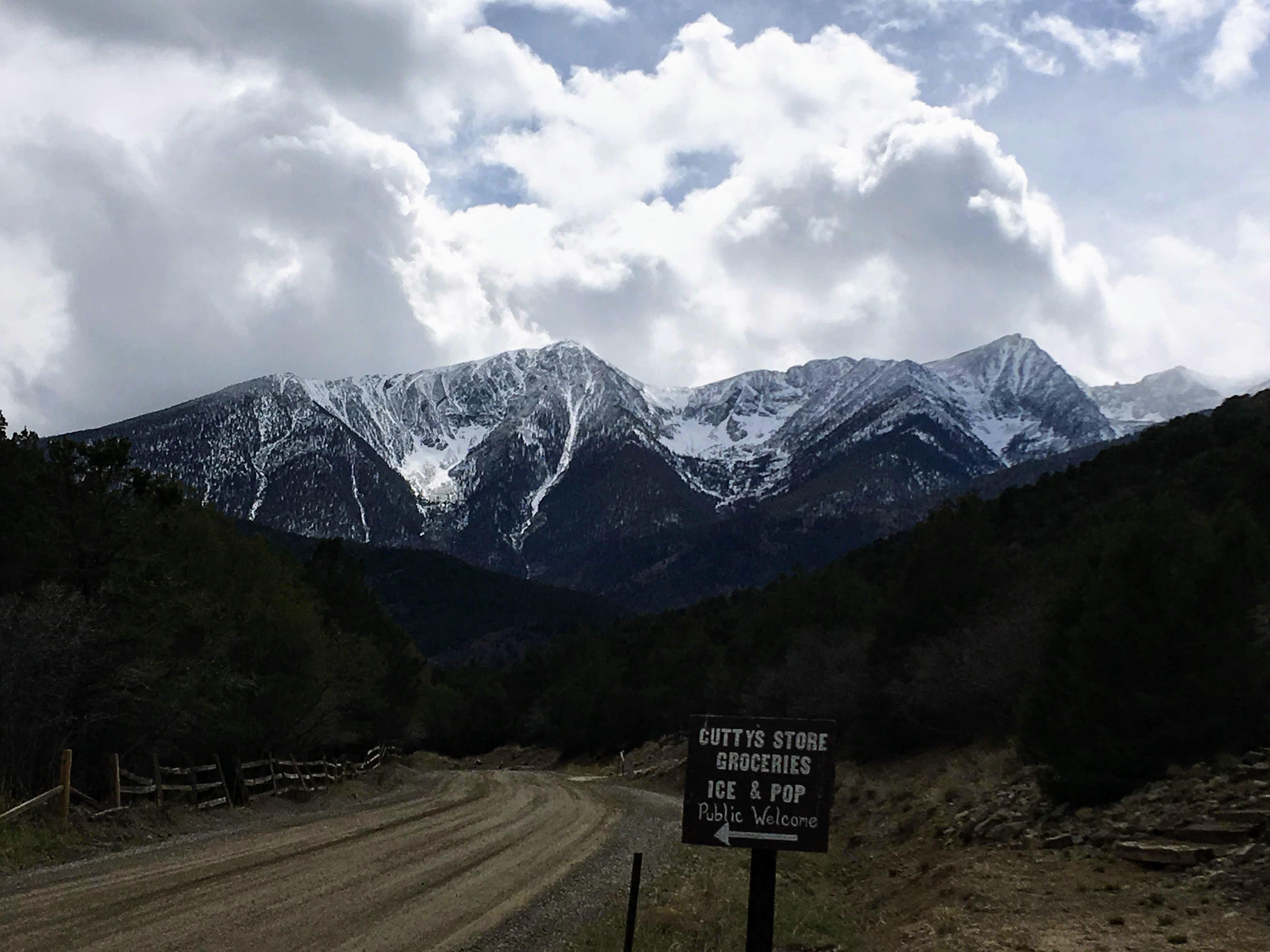 Beautiful views of the Sangre De Cristo Mountain Range in Coaldale, CO