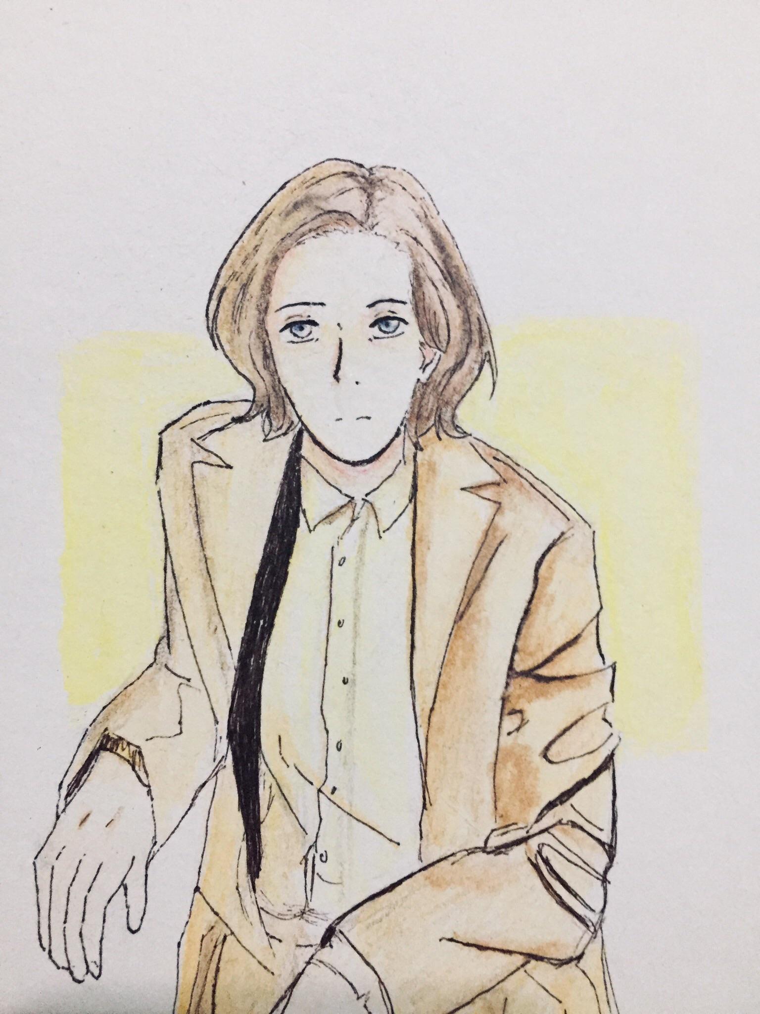 It’s rare to see some fanarts of Wes Anderson himself, so why not draw one?? wesanderson