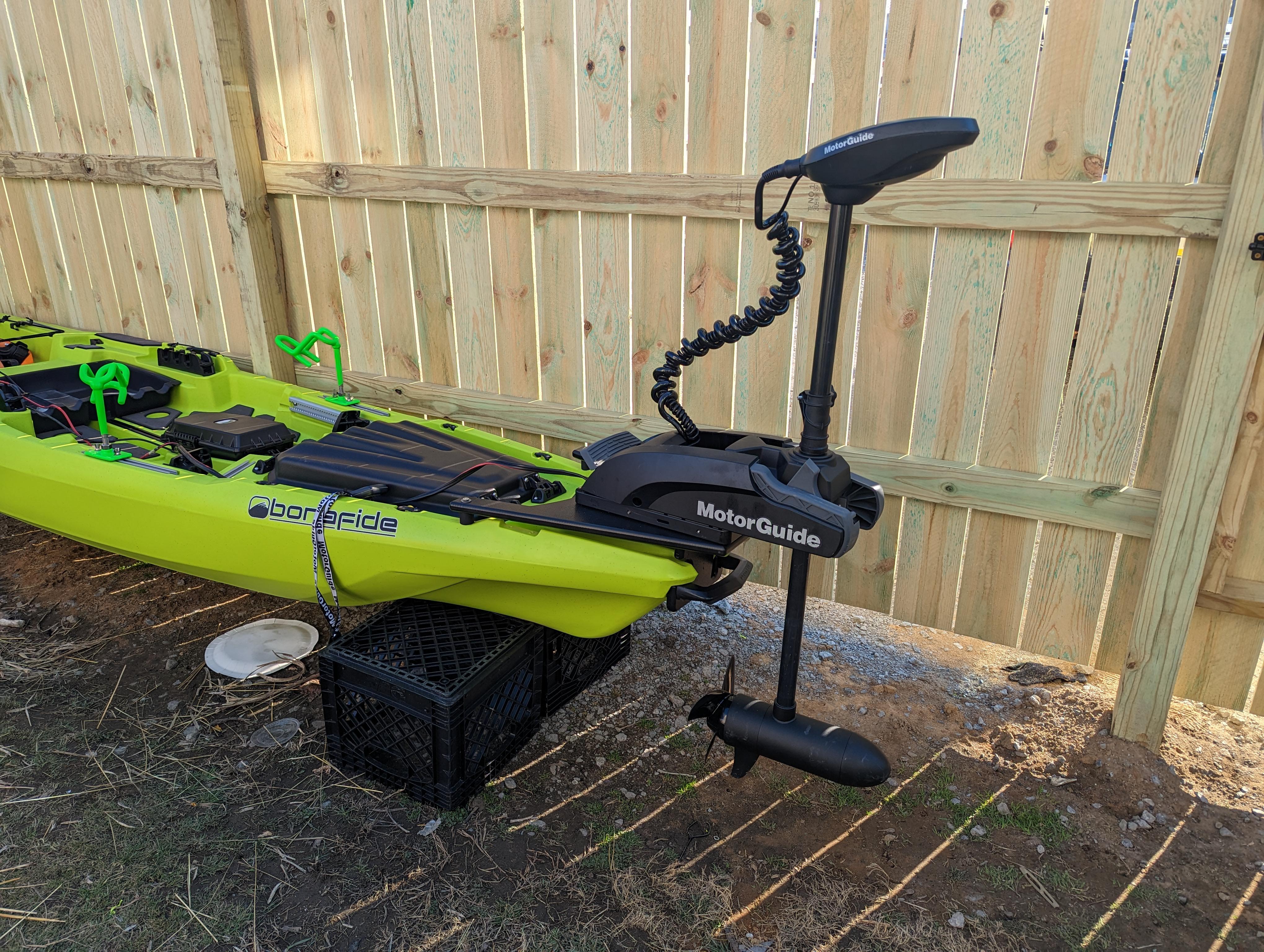 Motor guide Xi3 with Pinpoint GPS on my Bonafide SS127 r/kayakfishing