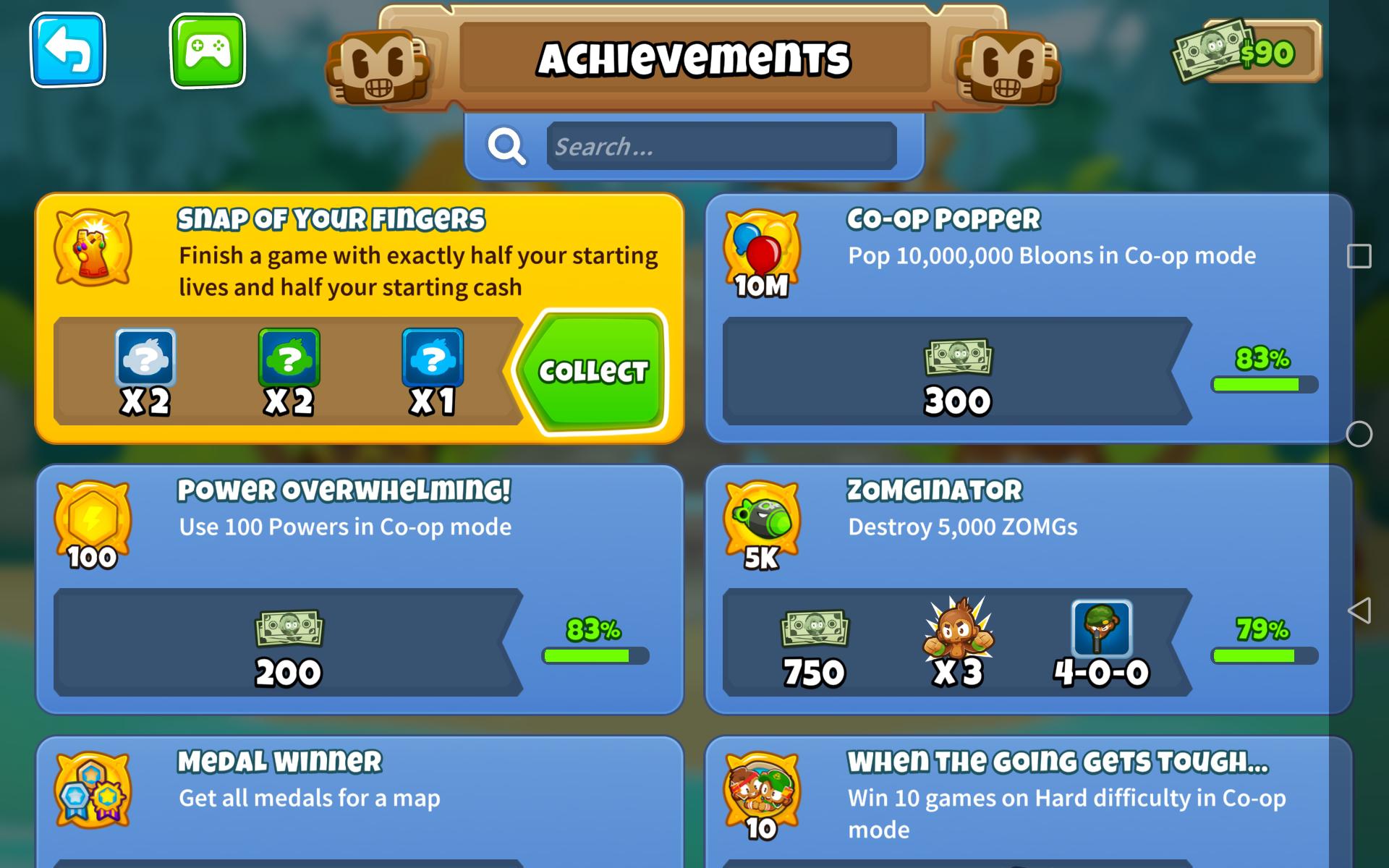 Got the snap of your fingers achievement r/btd6